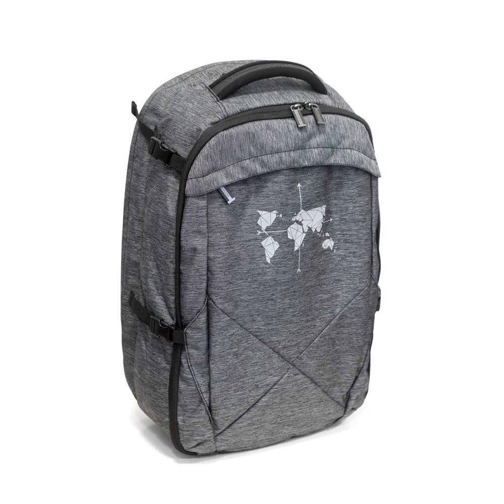 outdoorer Wanderrucksack Digital Nomad 35 grau, Laptopfach, Handgepäck, vegan