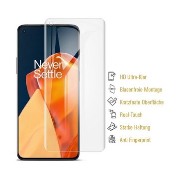 Protectorking Schutzfolie 2x Hydropanzerglas für Oneplus 9 Pro HD KLAR FLEXIBLER Displayschutz, (2-Stück), Displayschutzfolie, Panzer Schutz, NANO ANTI-SHOCK HD KLAR