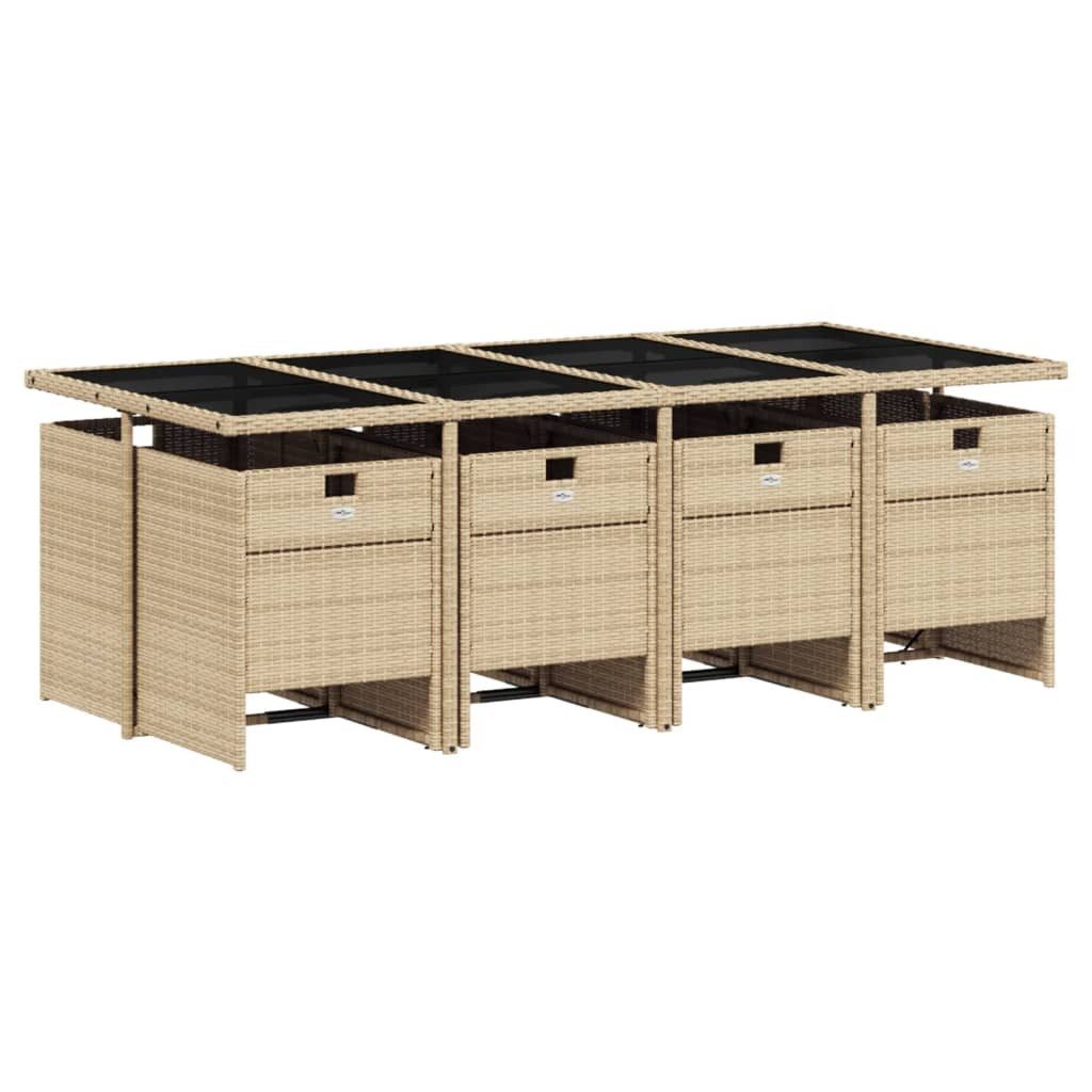 vidaXL Garten-Essgruppe 9-tlg. Garten-Essgruppe mit Kissen günstig online kaufen