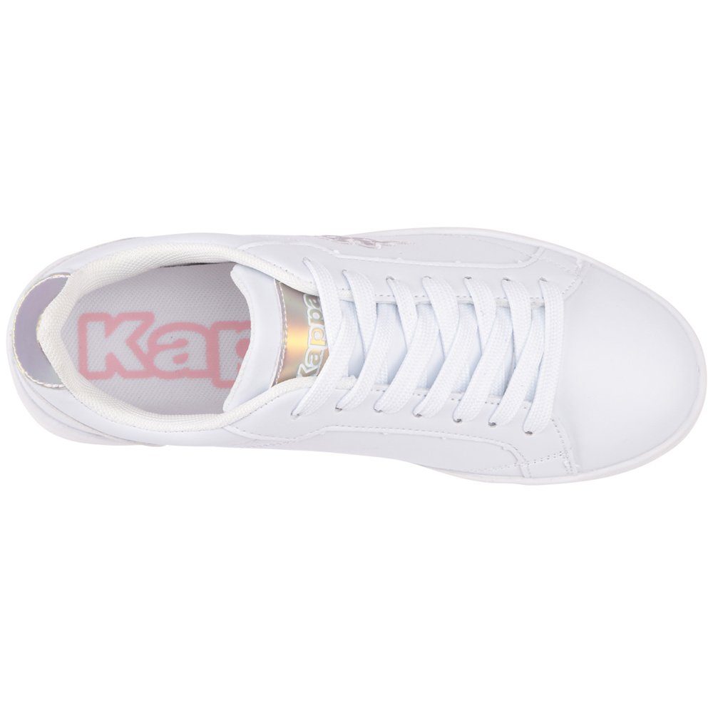 Kappa trendy Sneaker mit white-pink Applikationen