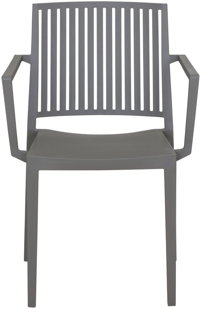 Siena Garden Gartensessel Lane 2er Set Stapelsessel grau (Set, 2-St), Gestell, Polypropylen/Glasfaser