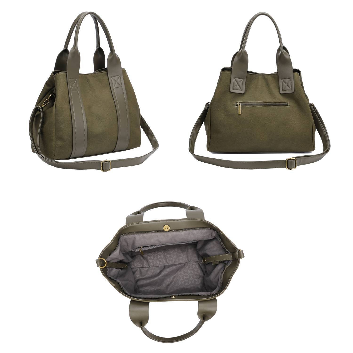 ITALYSHOP24 Schultertasche DAMEN TASCHE Shopper Handtasche günstig online kaufen