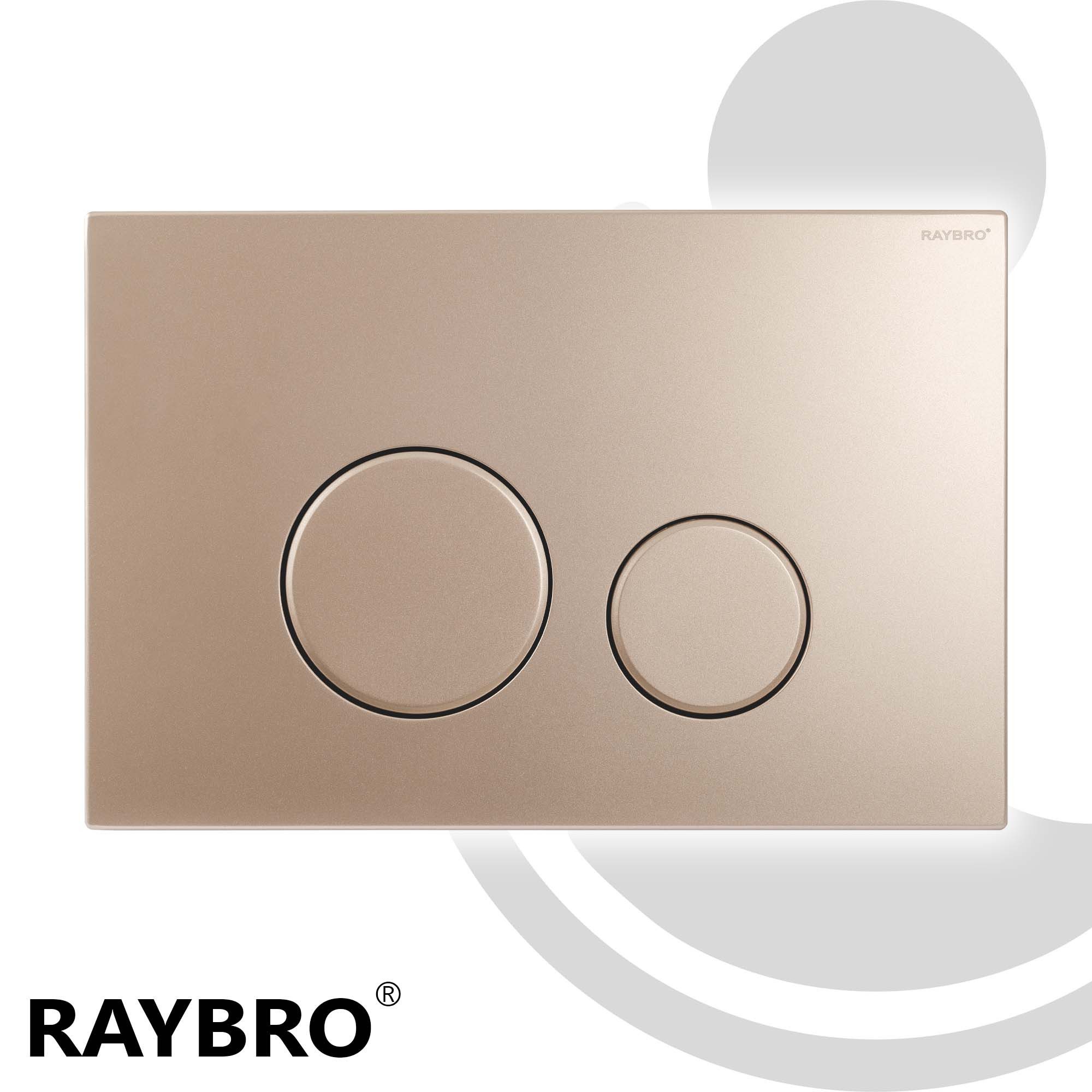 Raybro Innovations Betätigungsplatte CORTADO 45 Champagne Gold für Geberit Spülkästen