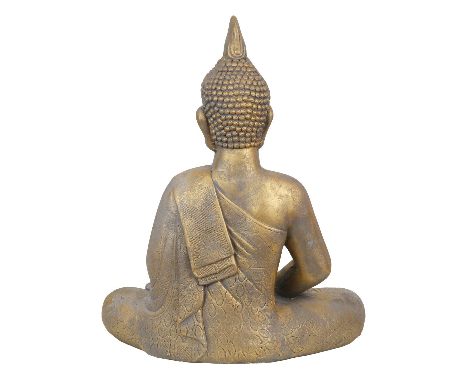 HAGO Buddhafigur Buddha Statue Indien Figur Skulptur Deko Asien Feng Bronze Meditation Yoga