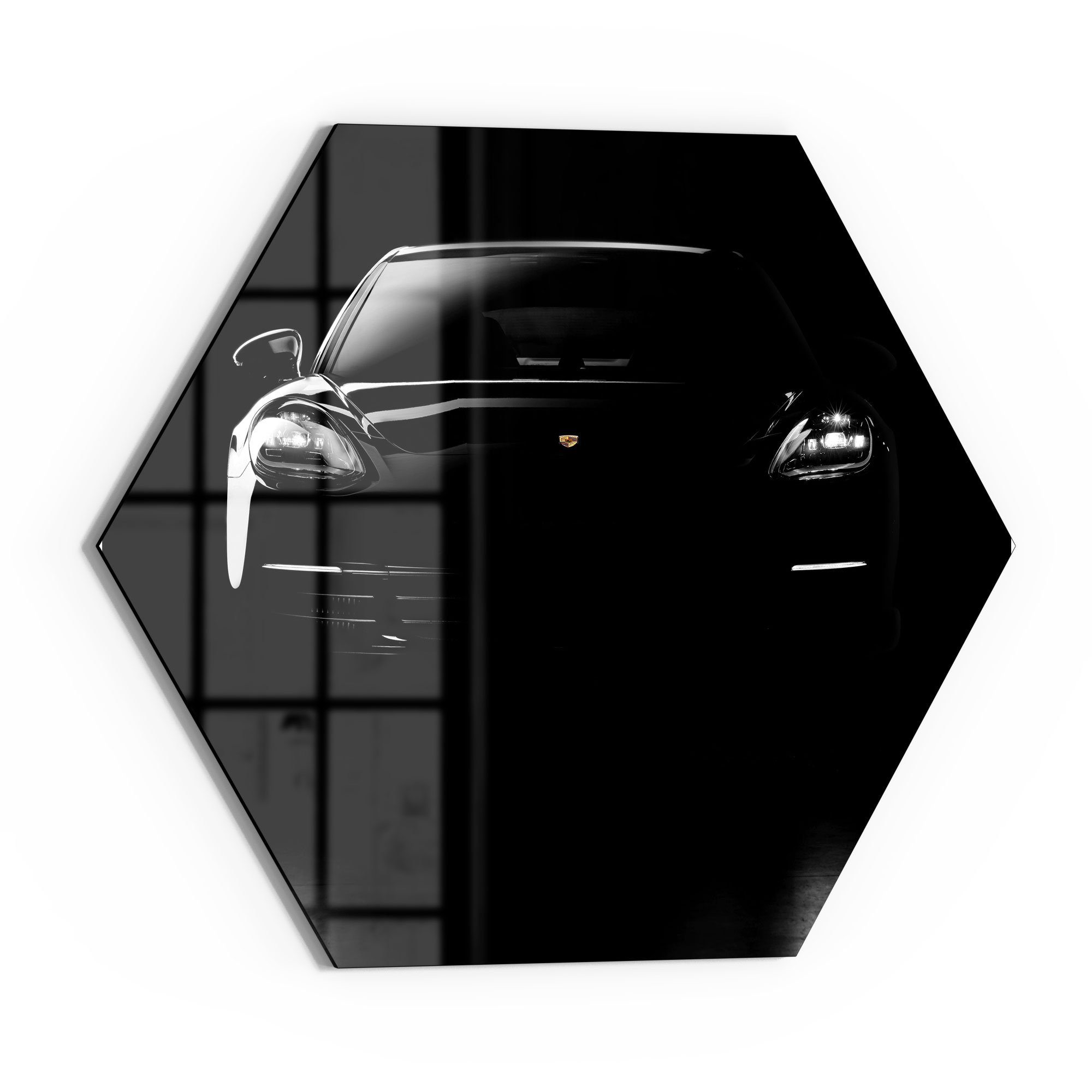 DEQORI Glasbild 'Porsche Panamera Front', 'Porsche günstig online kaufen