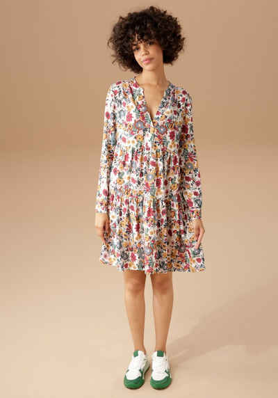 Aniston CASUAL Blusenkleid mit farbenfrohem Blumendruck
