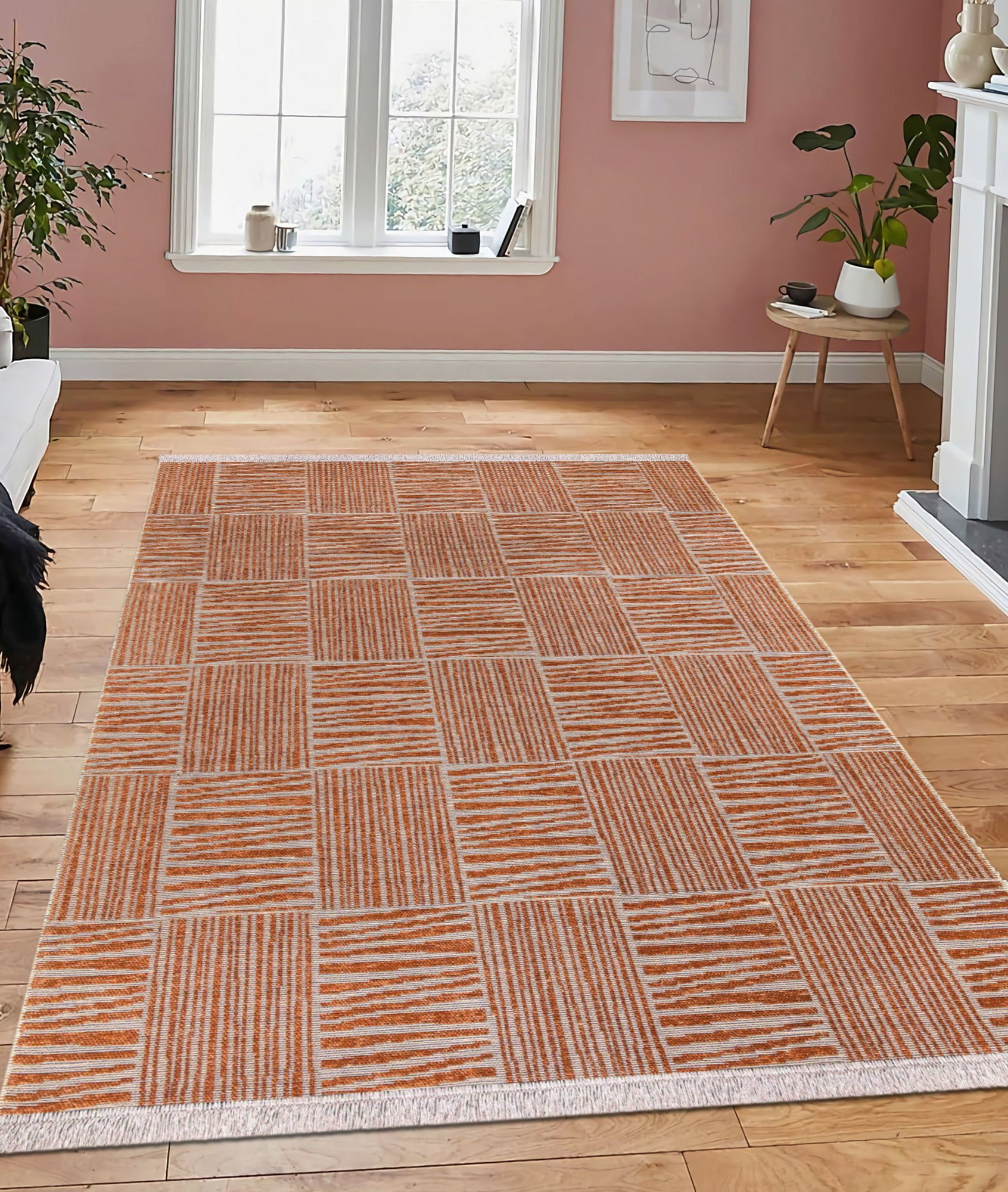 Teppich 23043A ELT, Orange, 60 x 100 cm, 100% Jute / Chenille, Conceptum  Hypnose