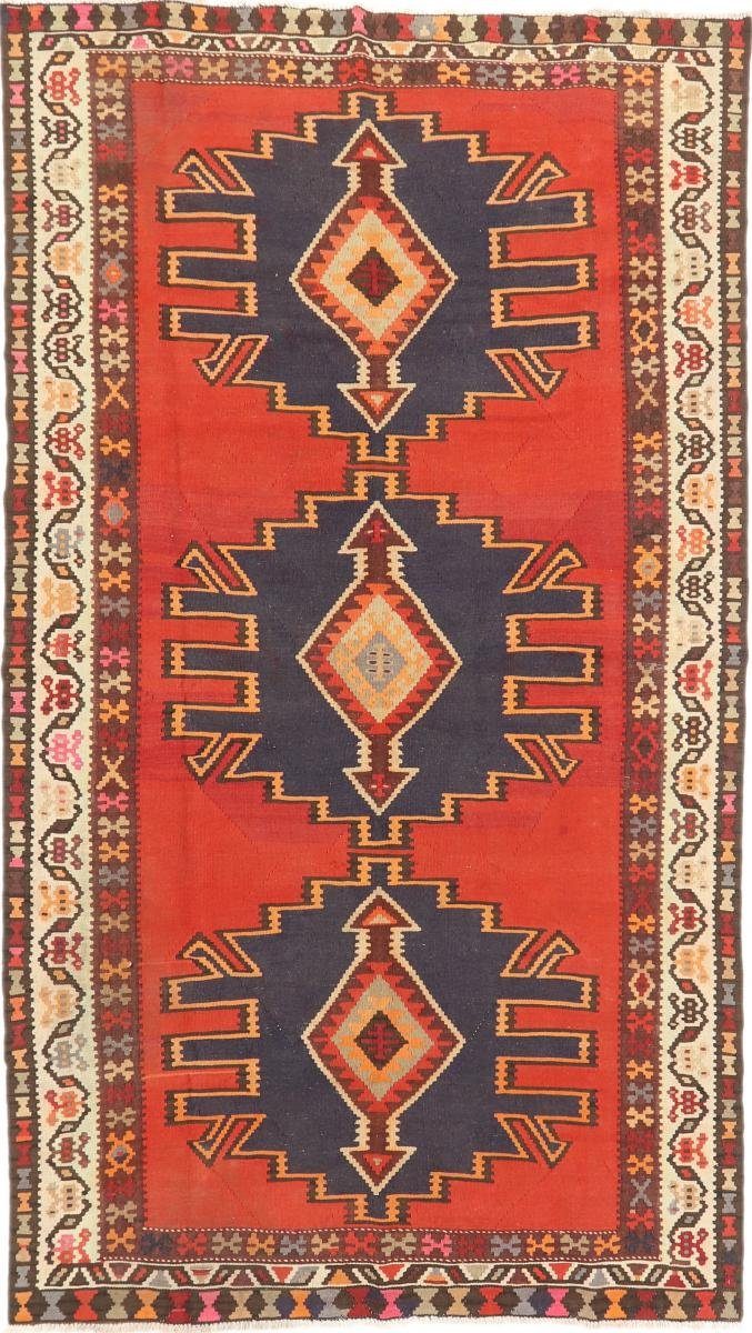 Orientteppich Kelim Fars Azerbaijan Antik 164x298 Handgewebter Orientteppich, Nain Trading, rechteckig, Höhe: 4 mm