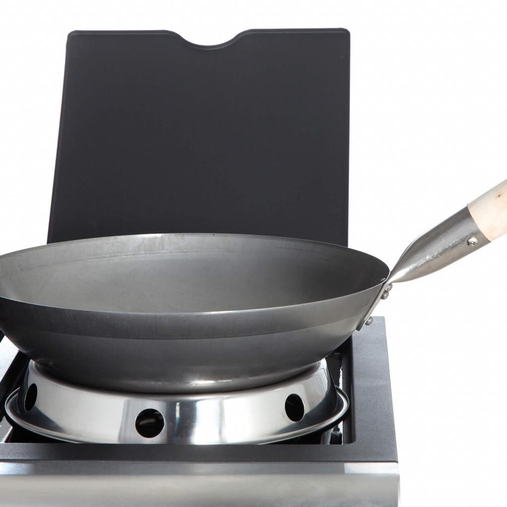 PAELLA WORLD Wok Original chinesischer Wok mit Holzgriff, Stahl