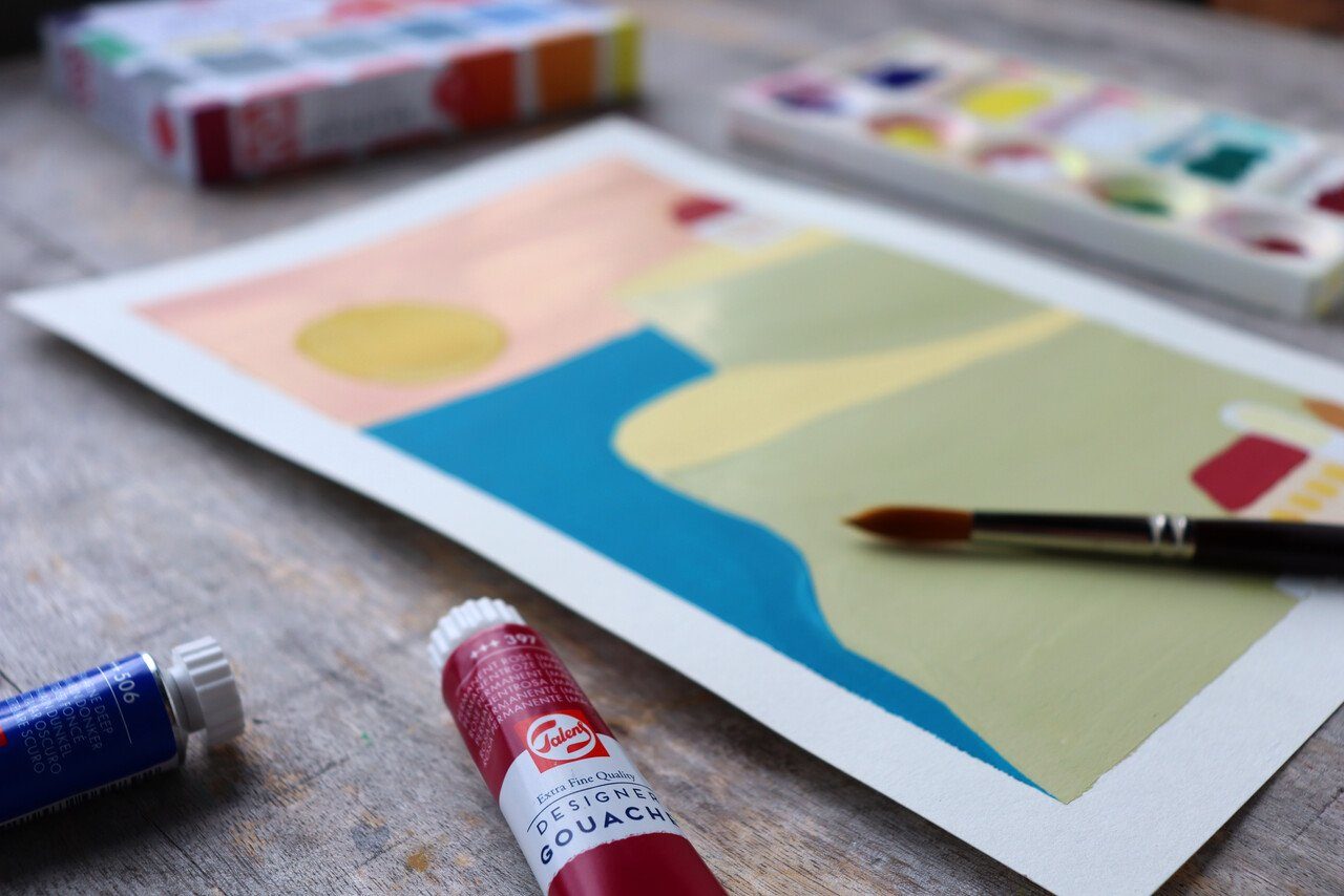 Talens Plakatfarbe Gouache Extra Fine Set, 20ml Tuben