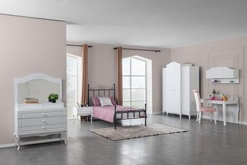 JVmoebel Kinderbett Modernes Möbel Design Kinderbett Betten Bett Schwarz Kinderzimmer Neu