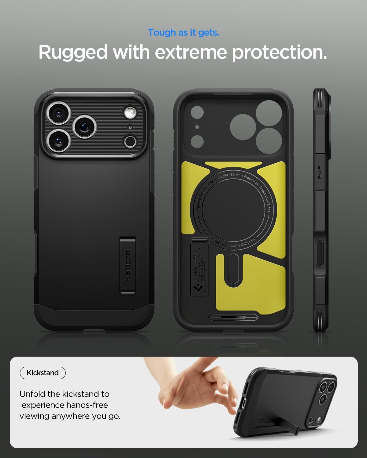 Spigen Handyhülle Hülle für iPhone 17 Pro Max Magsafe Schutzhülle Spigen Handyhülle, 360-Grad Schutz, Kabelloses Laden, Robust, Schocksicher, Waschbar