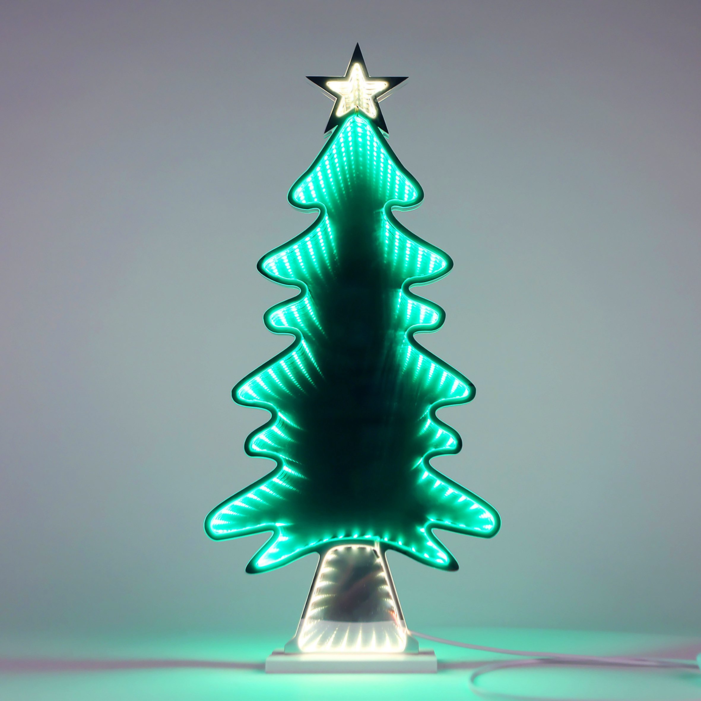 Spetebo LED-Dekofigur 3D Aufsteller mit Infinity günstig online kaufen