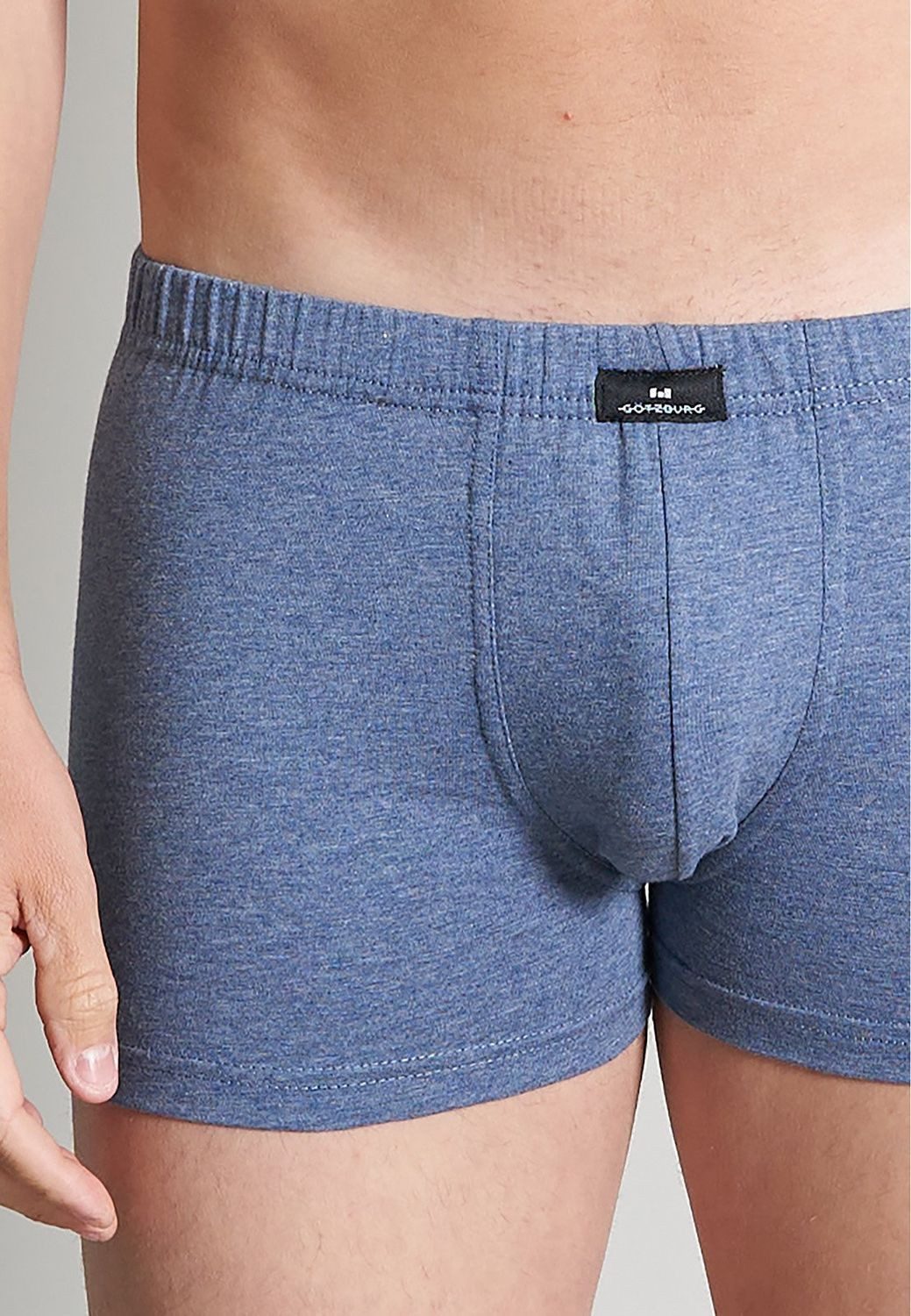 GÖTZBURG Boxershorts Tower (3-St., 3er-Pack) ohne Eingriff, aufgedoppelter Frontbereich, DER KLASSIKER