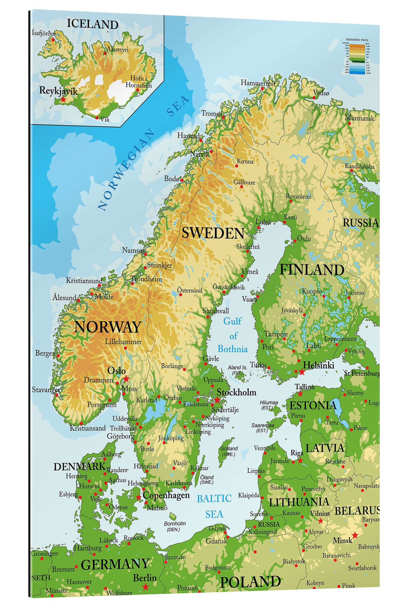 Posterlounge Poster Editors Choice, Skandinavien - günstig online kaufen