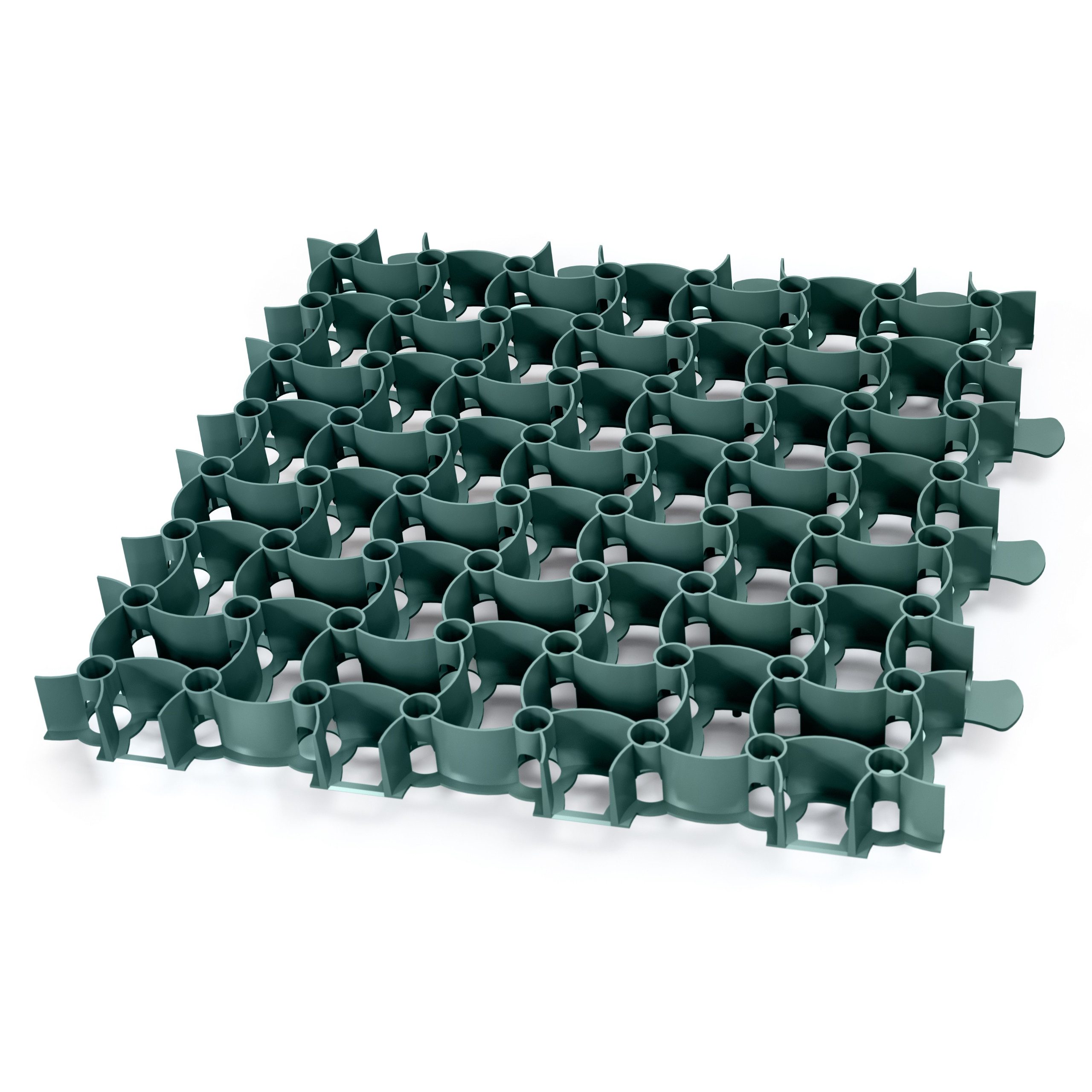 Garronda Rasengitter befahrbar 50x50x4 cm Kunststoff Parkplatzgitter GD-0224, 50x50 cm, 1-St., 1 Stück Rasengitterplatten