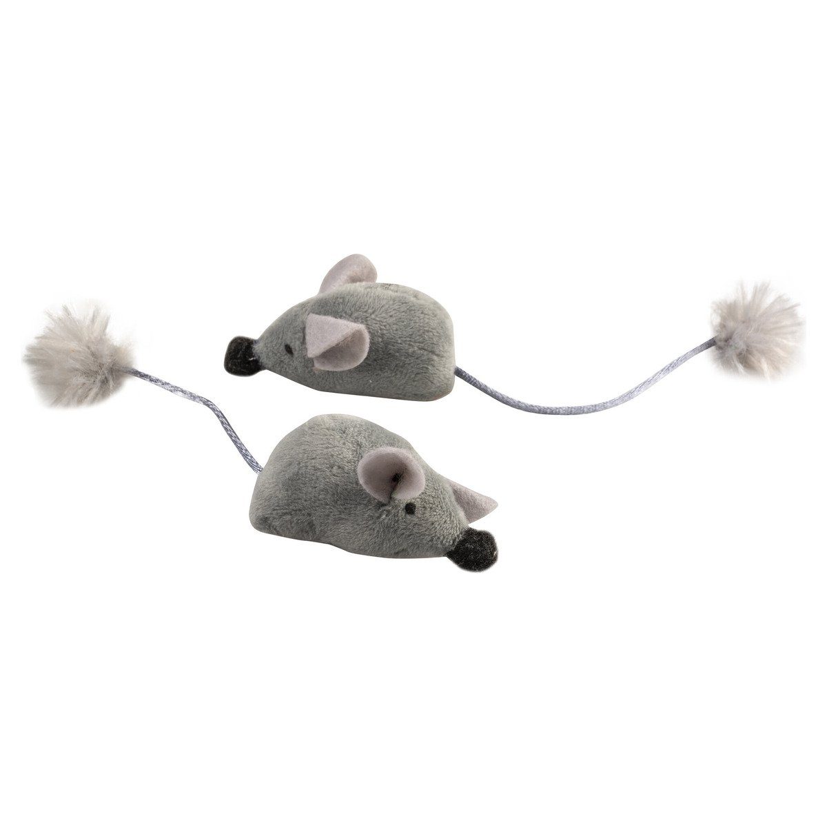DUVO+ Tierkuscheltier Katzenspielzeug Cushy Mäuse mit Schwanz grau günstig online kaufen