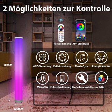 Randaco LED Stehlampe Stehleuchte mit RGB Farbwechsler und Fernbedienung LED - 1pcs, 6W