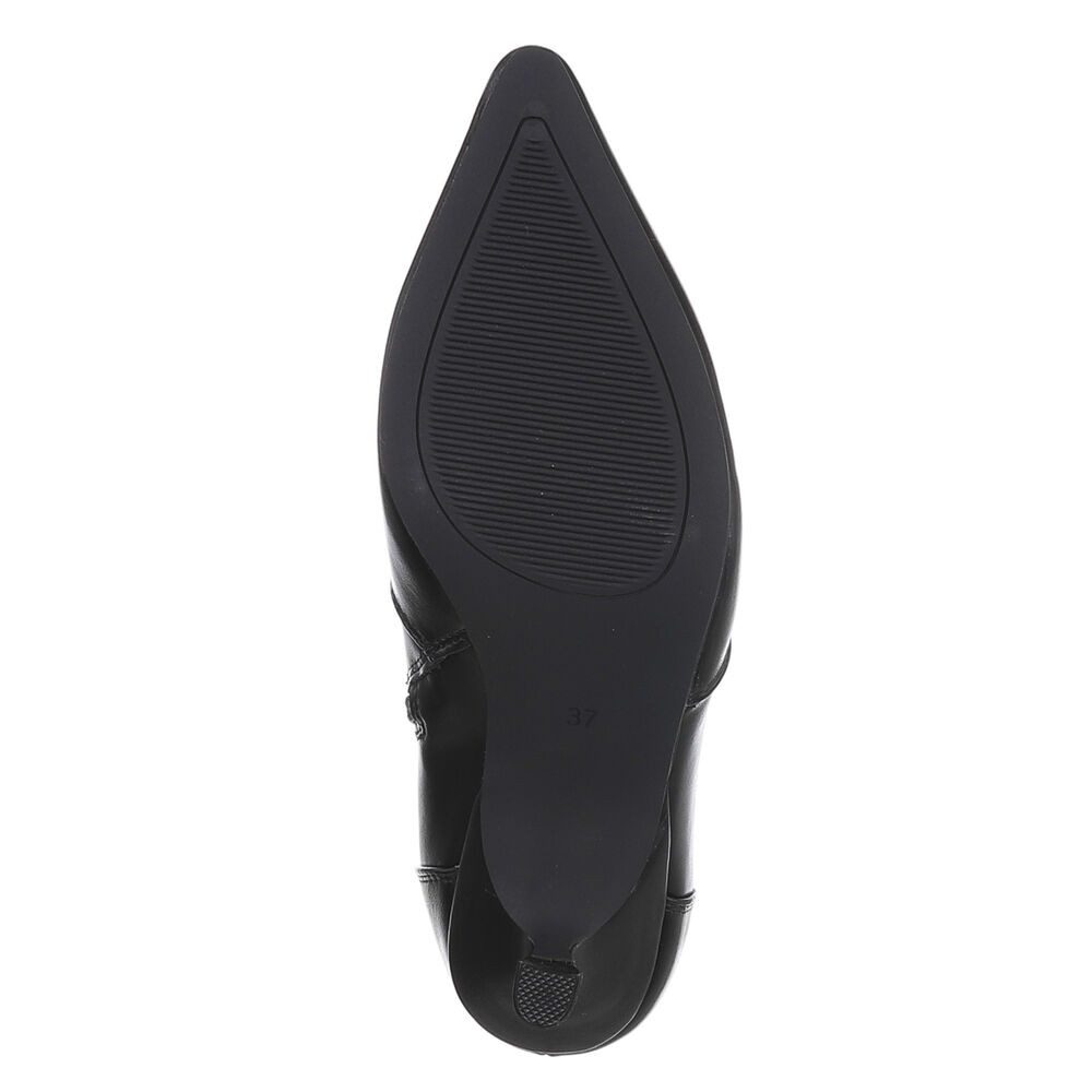Ital-Design Elegante Stiefeletten mit spitzem Absatz für Damen Stiefelette (90471401) Pfennig-/Stilettoabsatz Stiefeletten in Schwarz
