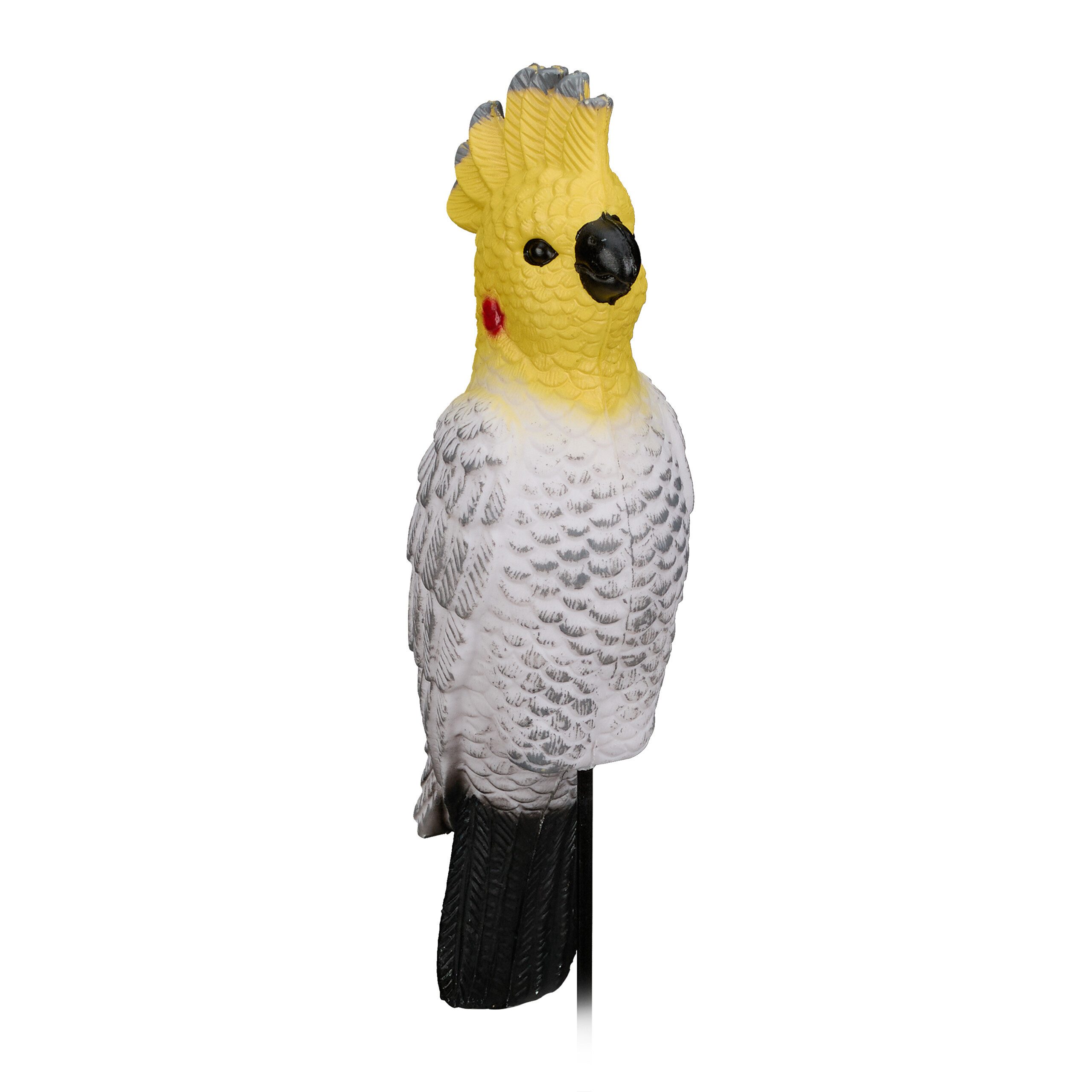 Gartenfigur Papagei Deko mit Befestigungsstab