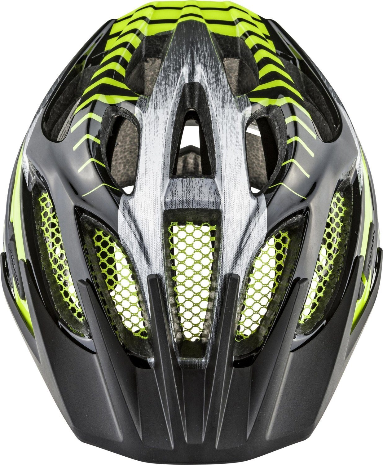 Alpina Sports Fahrradhelm FB JR. 2.0 BLACK-STEELGREY-NEON GLOSS