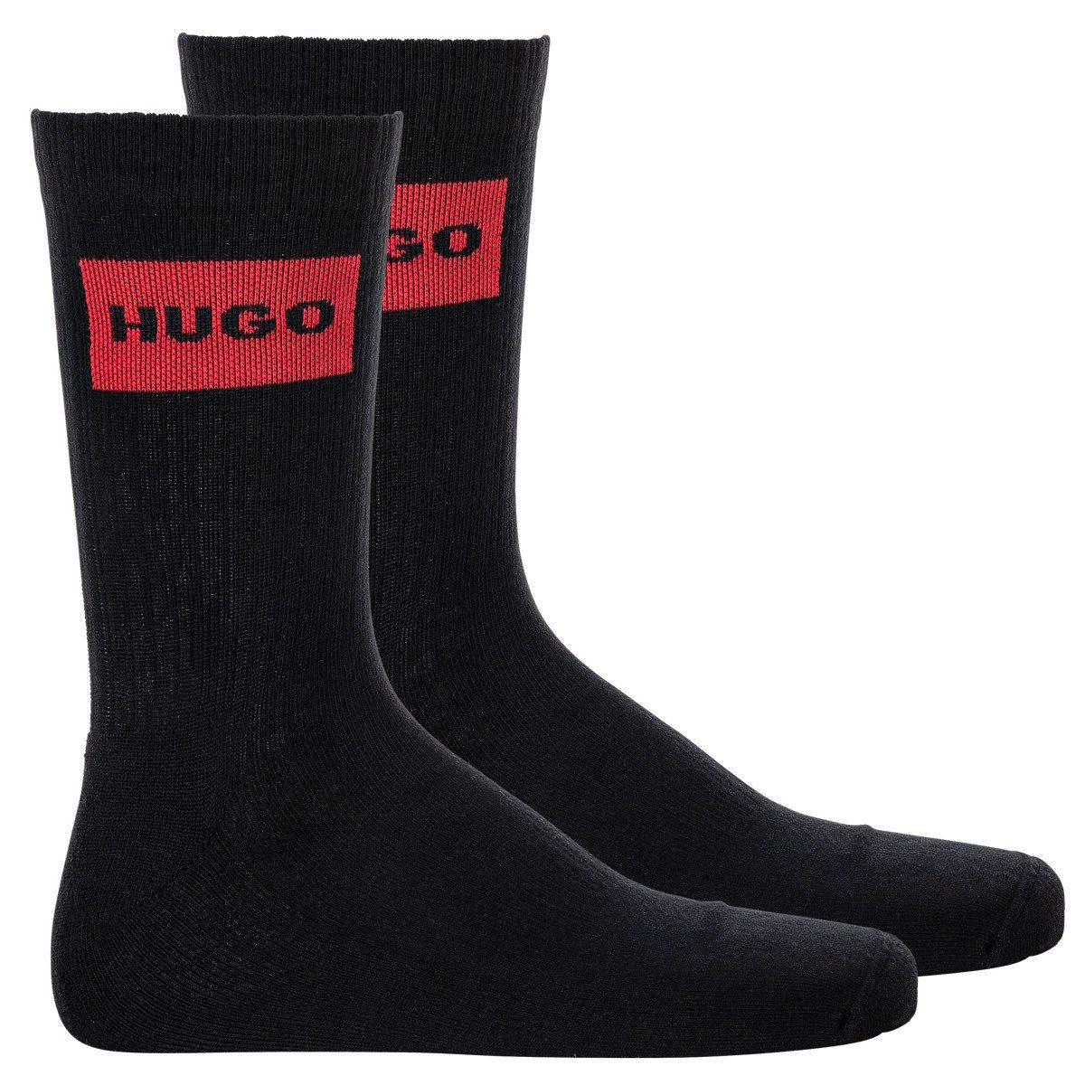 HUGO Sportsocken »Herren Socken, 2er Pack - QS RIB LABEL CC, kurz,« online  kaufen | OTTO