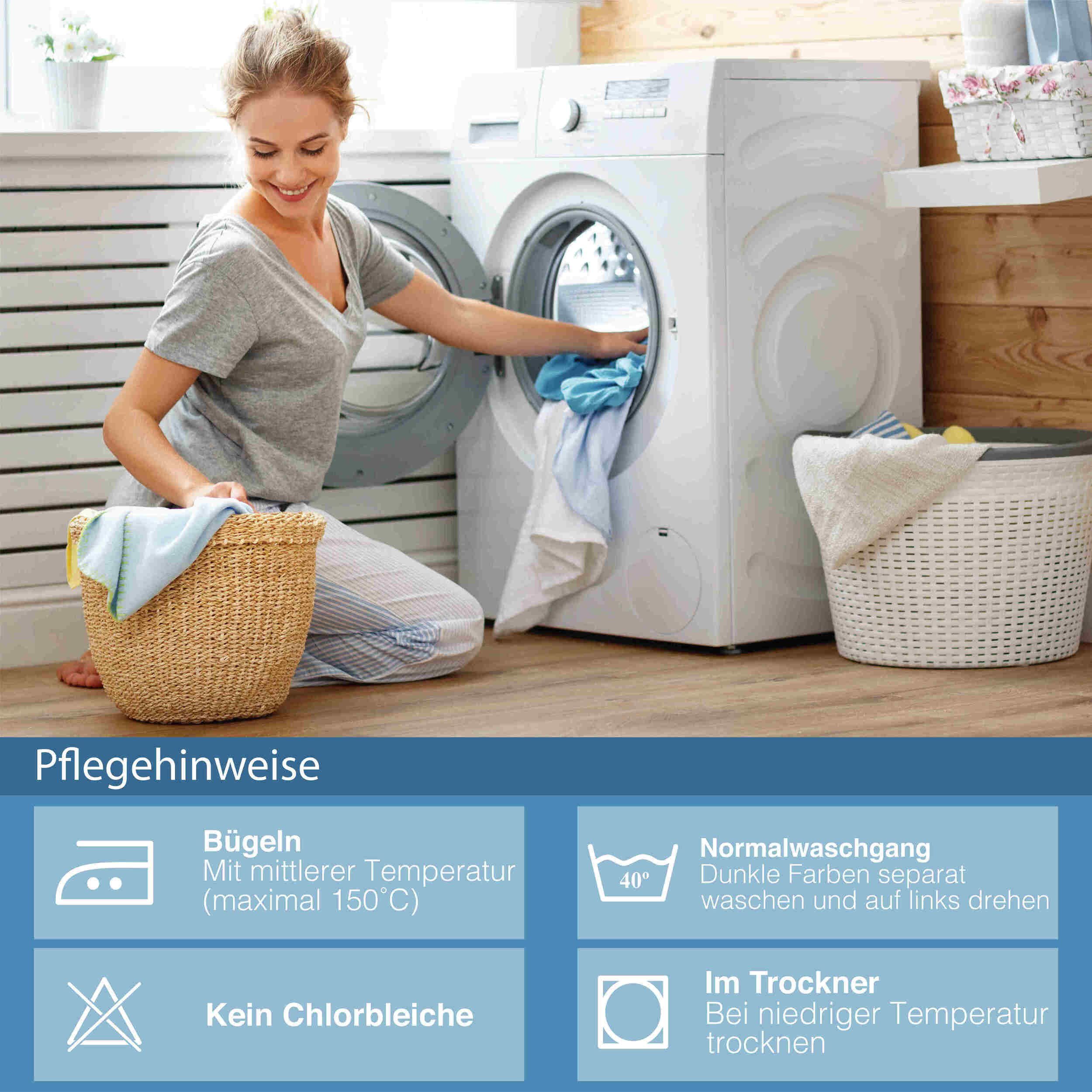 yadetextil Bettwäsche 200x200 cm, Renforce, 3 günstig online kaufen