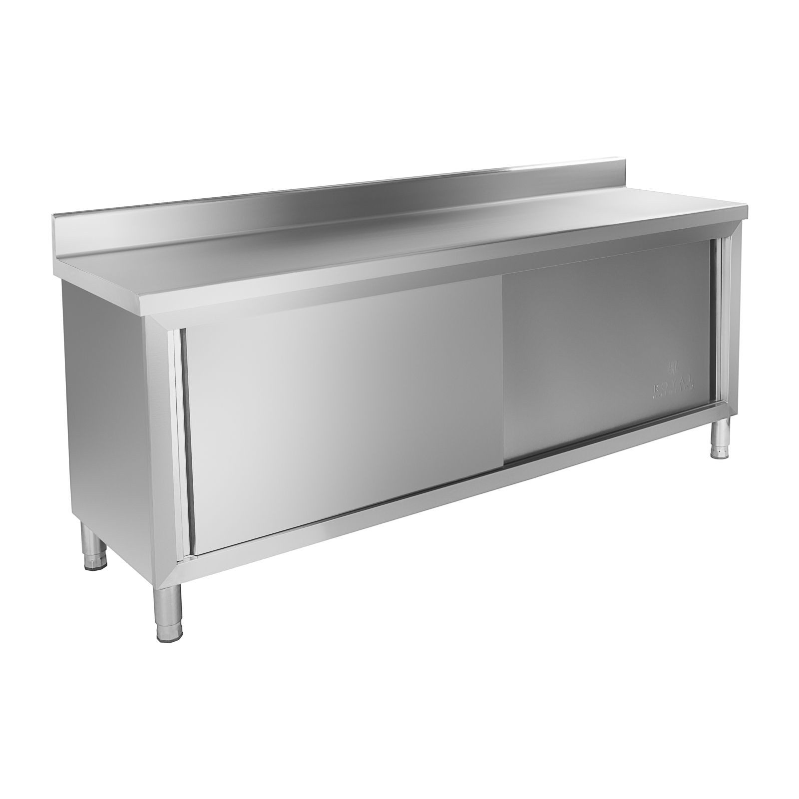 Royal Catering Arbeitstisch 200 x 60 cm Arbeitsschrank Edelstahl Arbeitspla günstig online kaufen