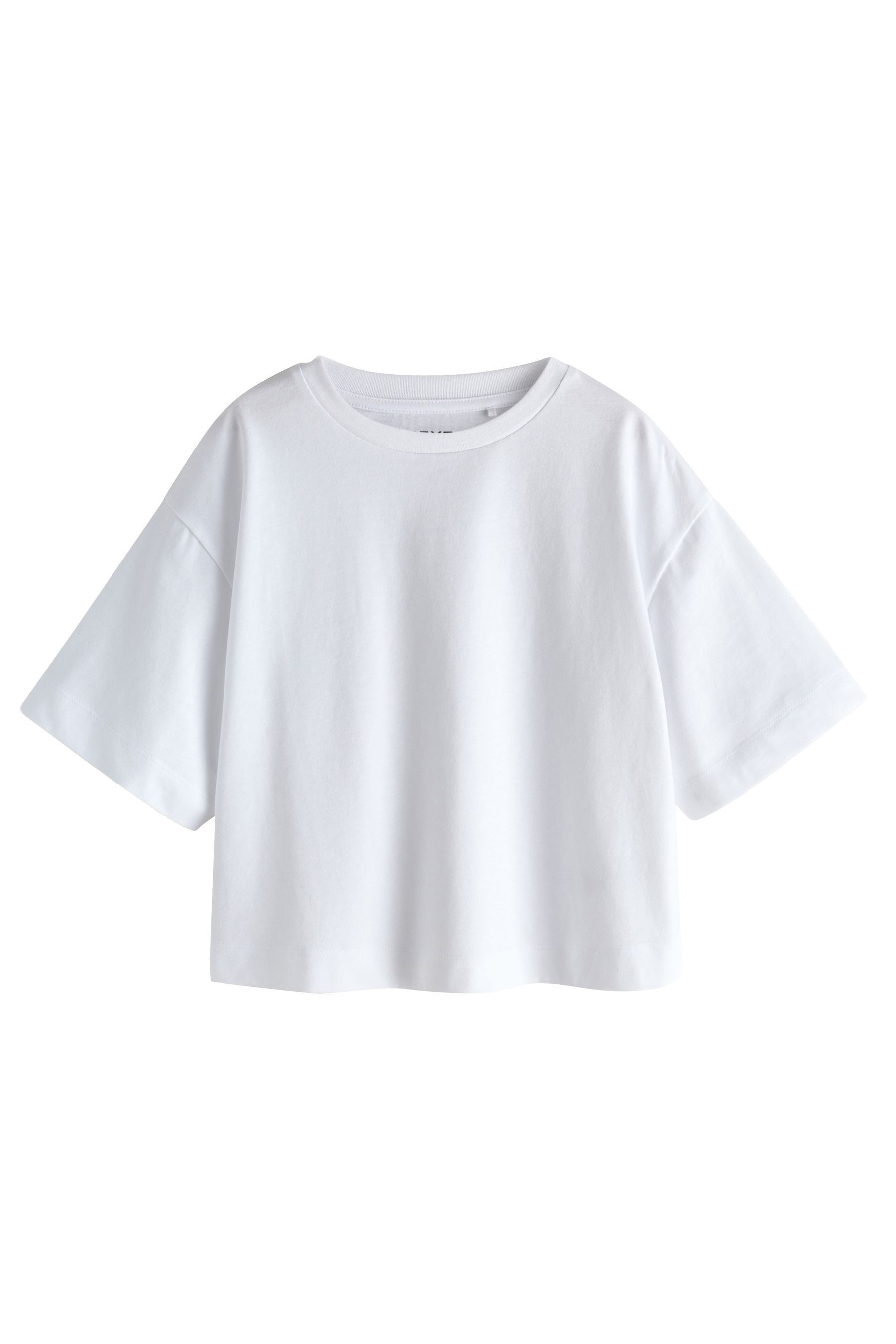 Next T-Shirt Kastige Oversized Fit T-Shirts, 5er-Pack (5-tlg) – Bild 4 von 5
