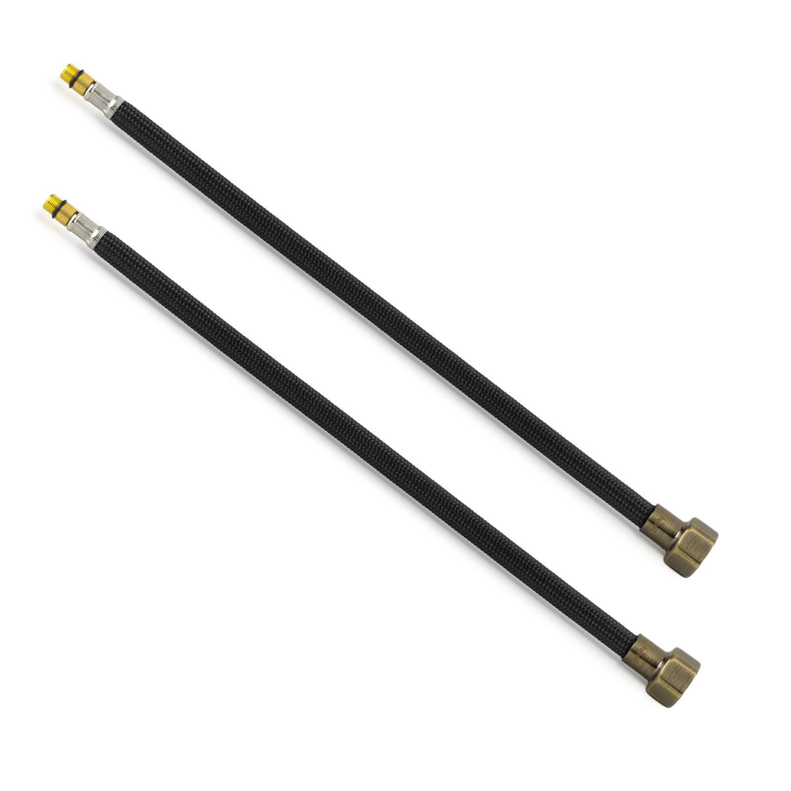 TUCAI Flexschlauch 2x Flexschlauch DN8 IG 1/2"-M10x1 500mm Schwarz Antikes Bronze