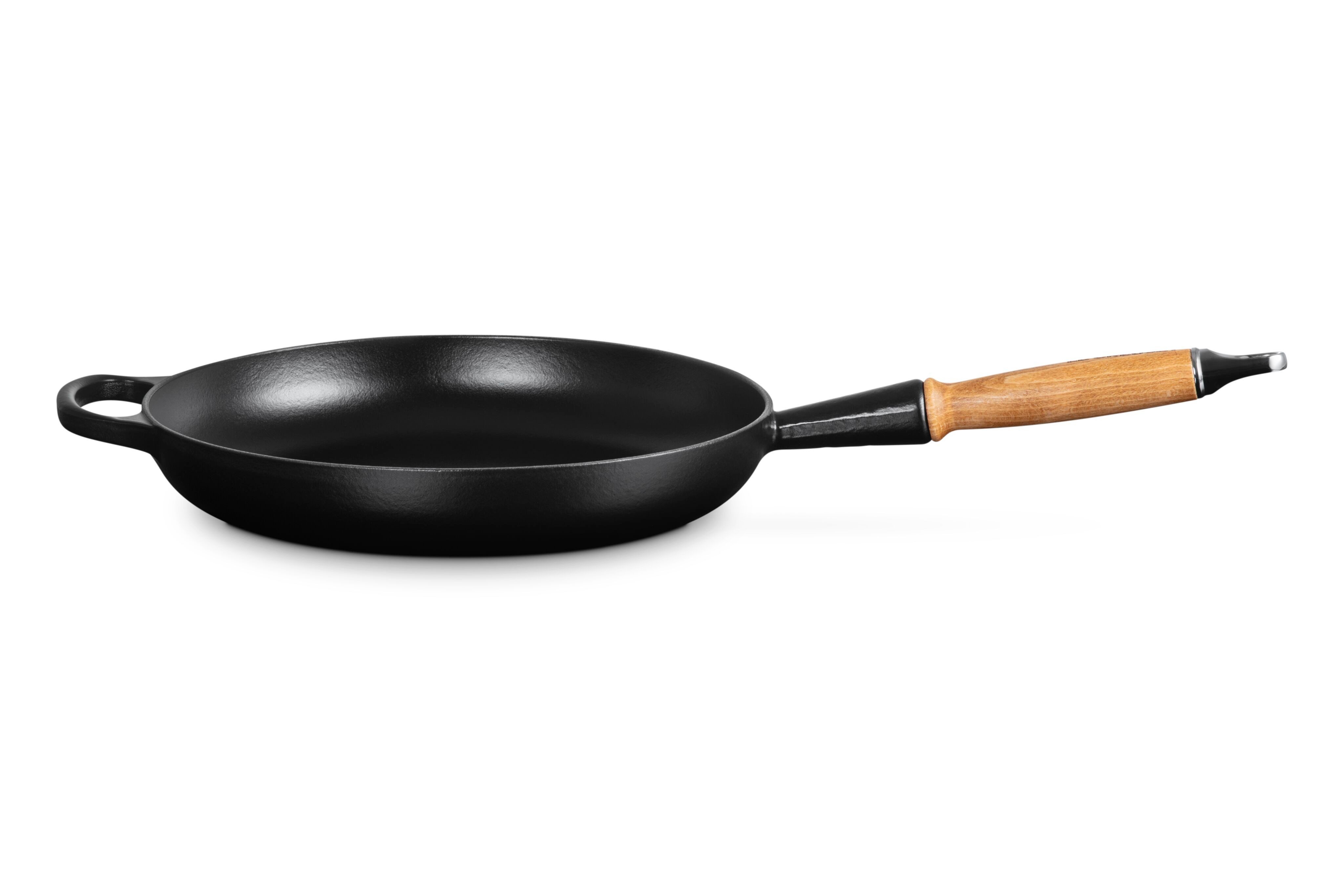 LE CREUSET Bratpfanne Signature Gusseisen mit Holzgriff
