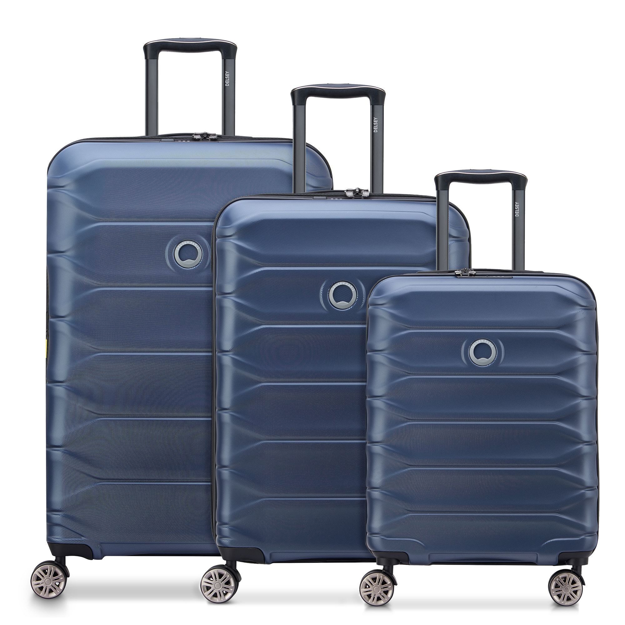 Delsey Paris Trolleyset Meteor, 4 Rollen, (3-teilig, 3 tlg), Polycarbonat