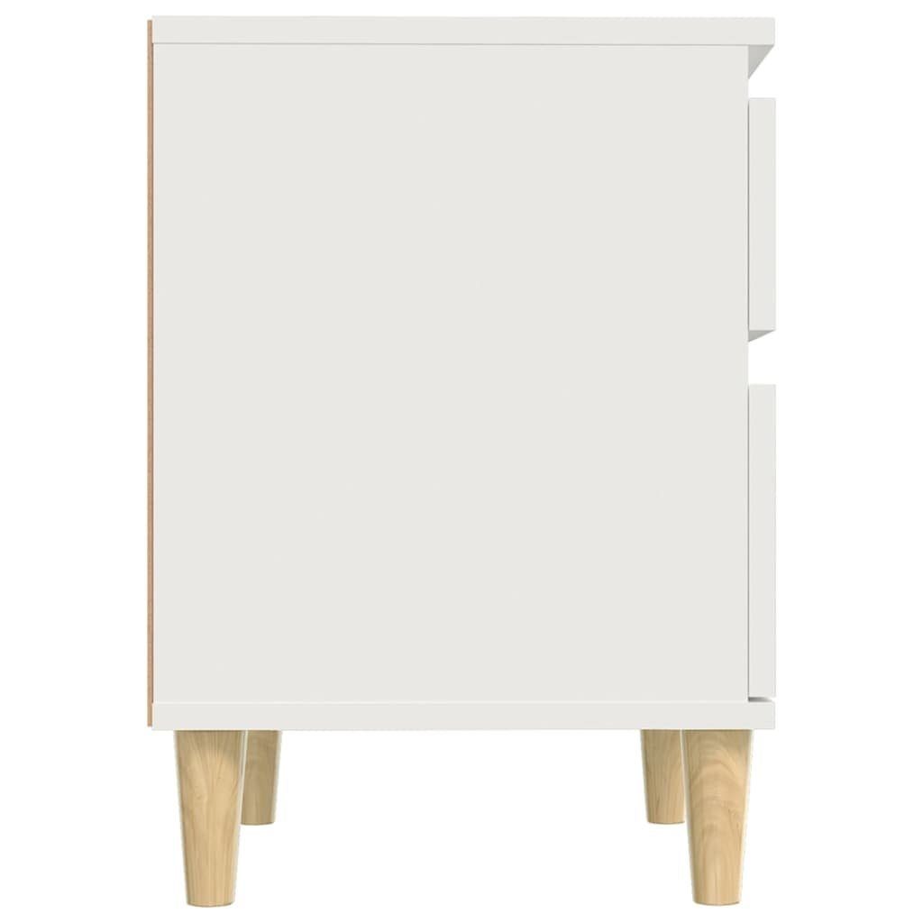 vidaXL Fächerschrank 40x35x50 cm (1-St) Weiß Nachttisch