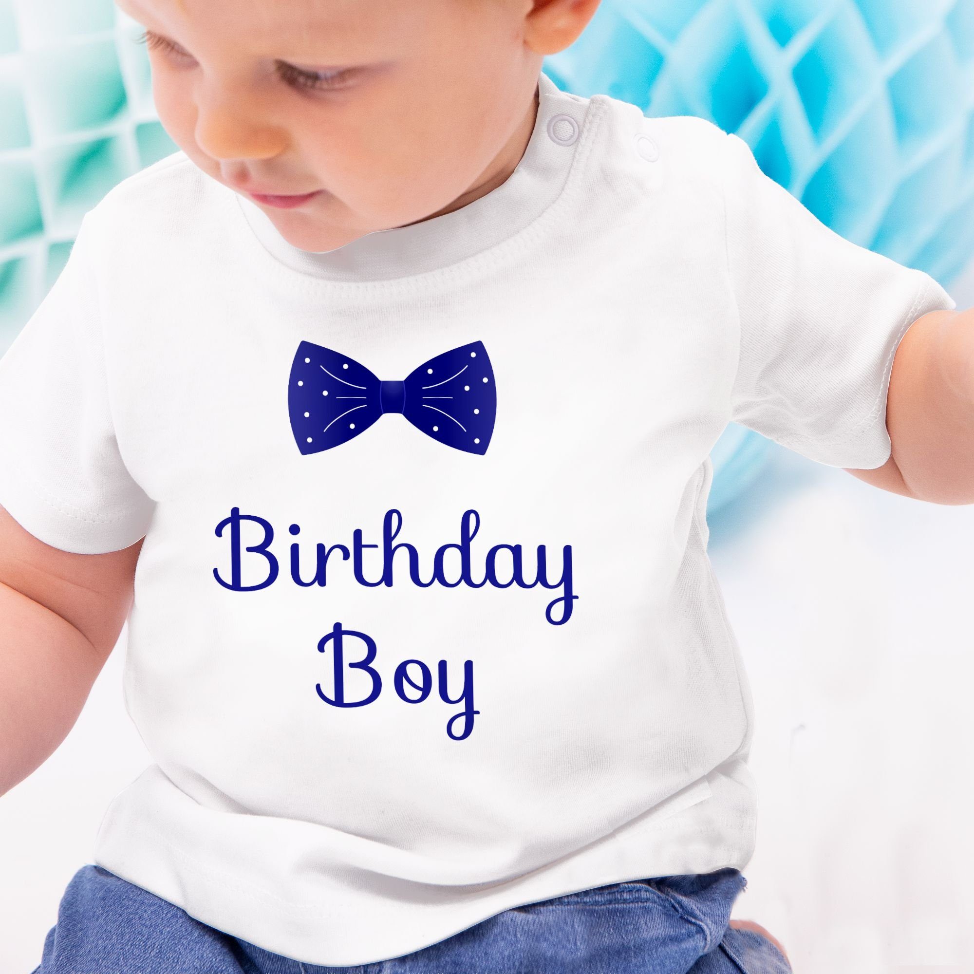 Birthday T-Shirt Boy - Geburtstag Babys Geschenk für Fliege 1 Shirtracer Weiß