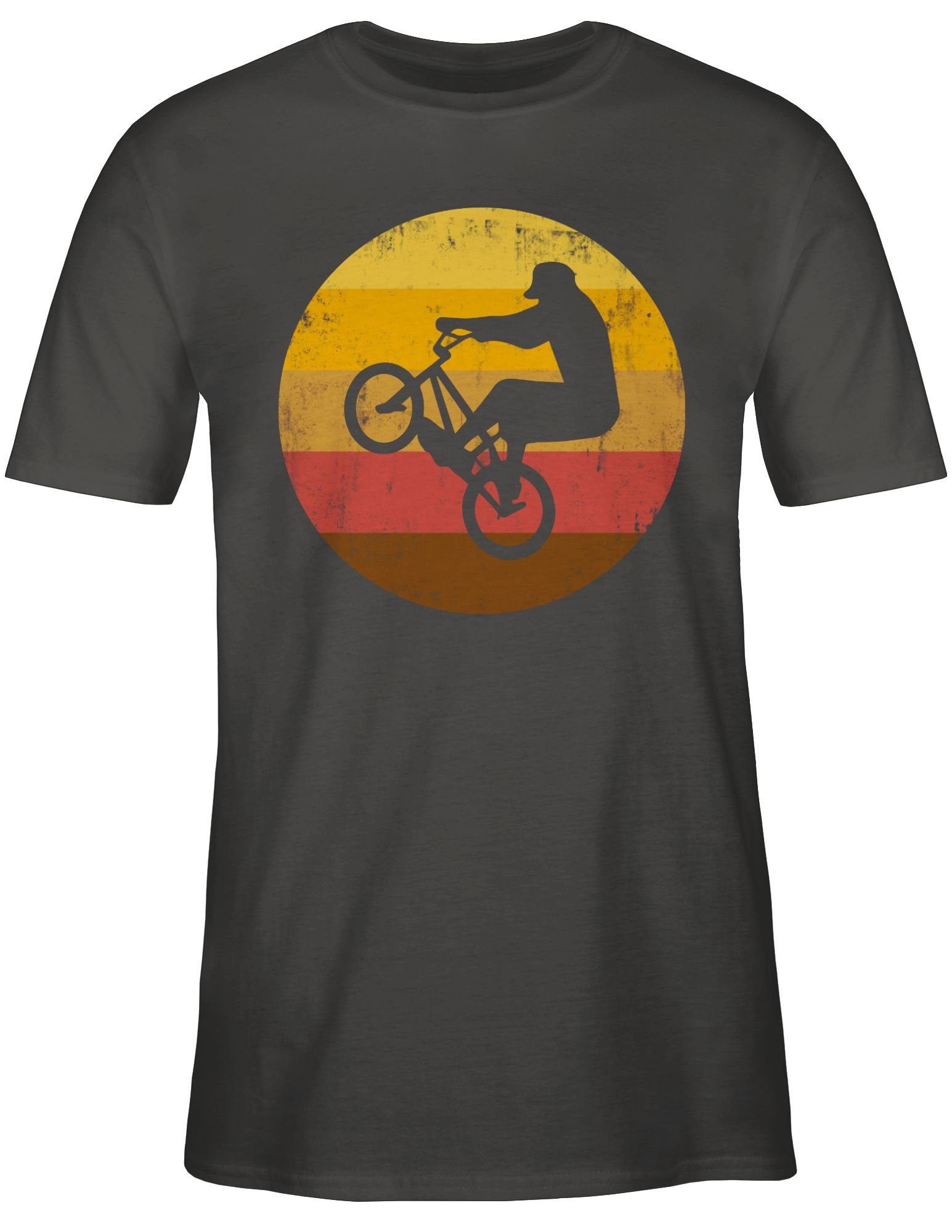 Fahrrad Jump T-Shirt 02 Shirtracer Bekleidung BMX Radsport Dunkelgrau