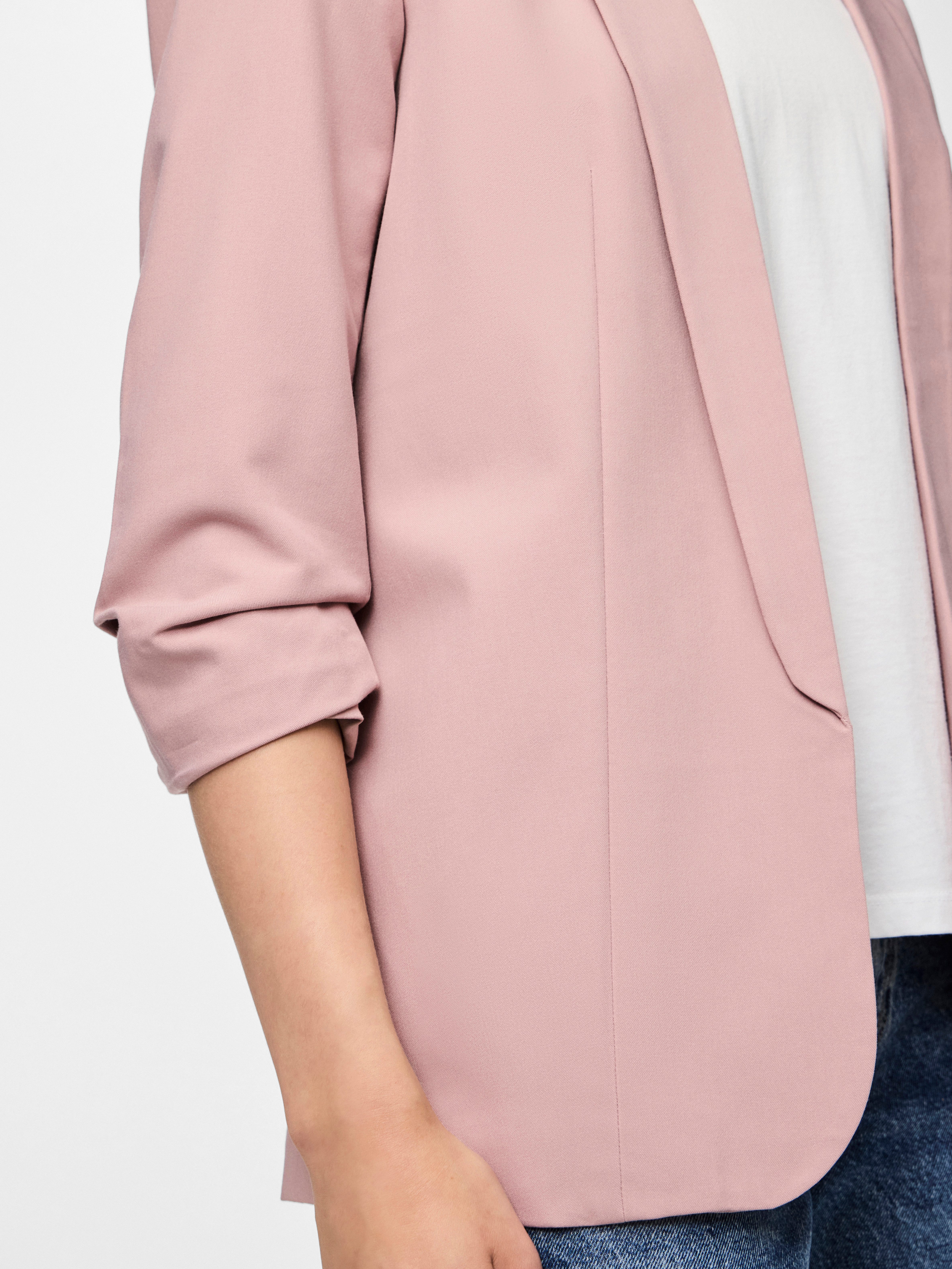 pieces Blusenblazer PCBOSELLA 3/4 BLAZER NOOS Materialmix, regular fit