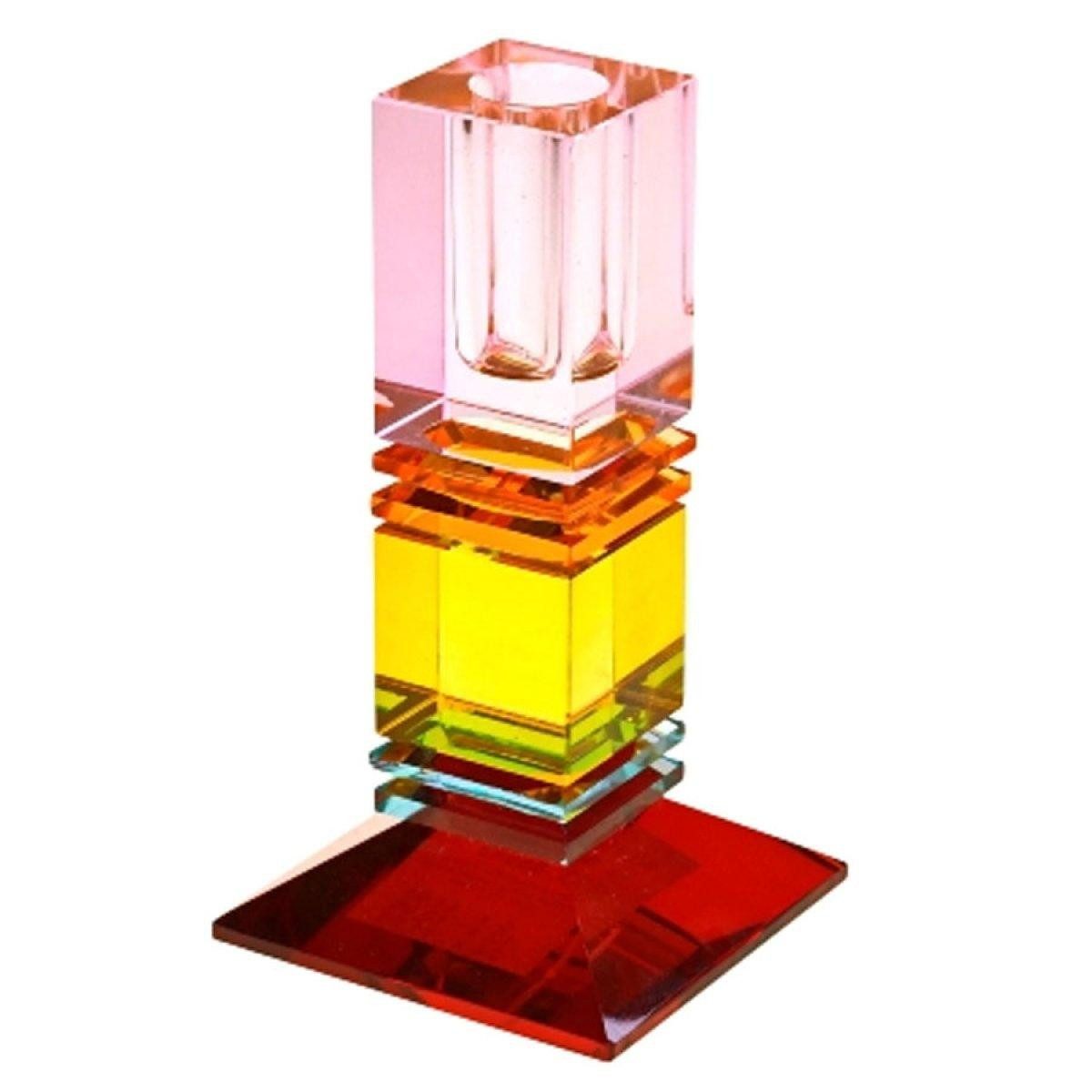 Werner Voß Kerzenhalter Kerzenleuchter Fancy Crystal Pink Gelb Rot (15cm)