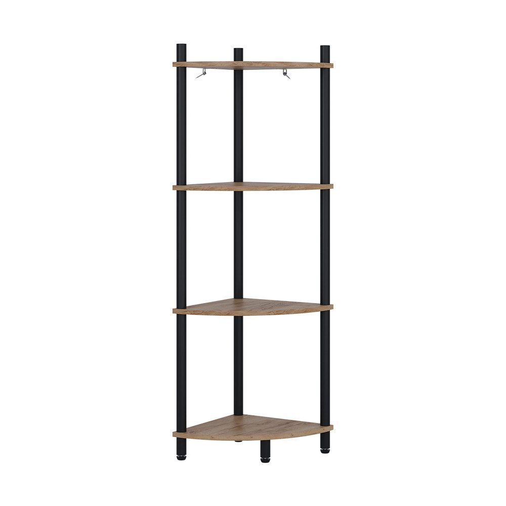 Vicco Eckregal Bivio, Goldkraft Eiche/Anthrazit, 29 x 102.5 cm mit 4 Ablage günstig online kaufen