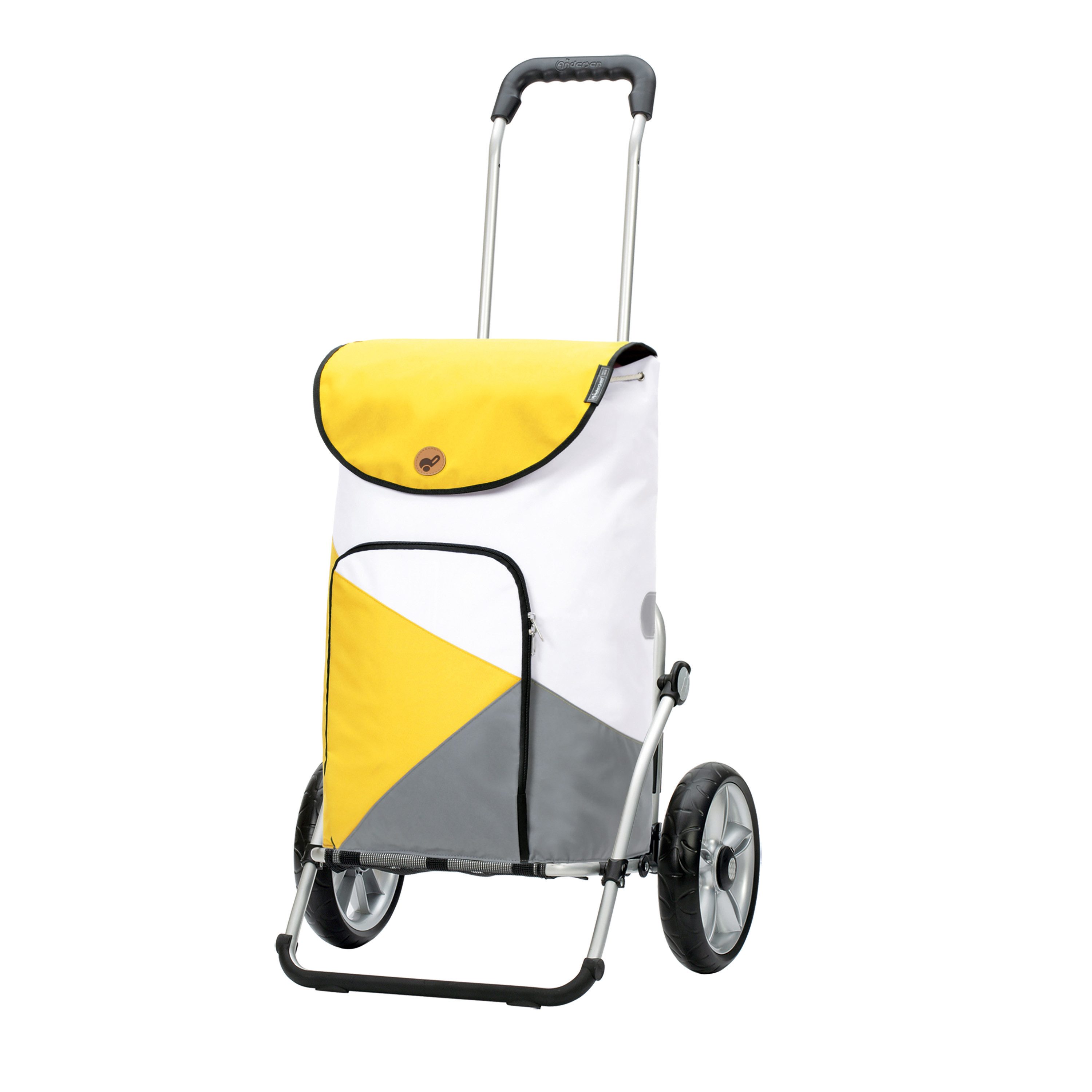 Andersen Einkaufstrolley Royal Shopper Ester gelb, klappbare Ladefläche, belastbar bis 50kg, wasserabweisend