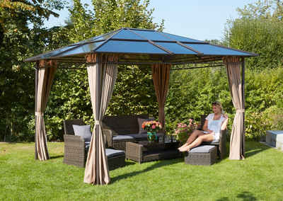 Quick Star Pavillon Barcelona 2, mit 4 Seitenteilen, (Set), BxT: 360x300 cm