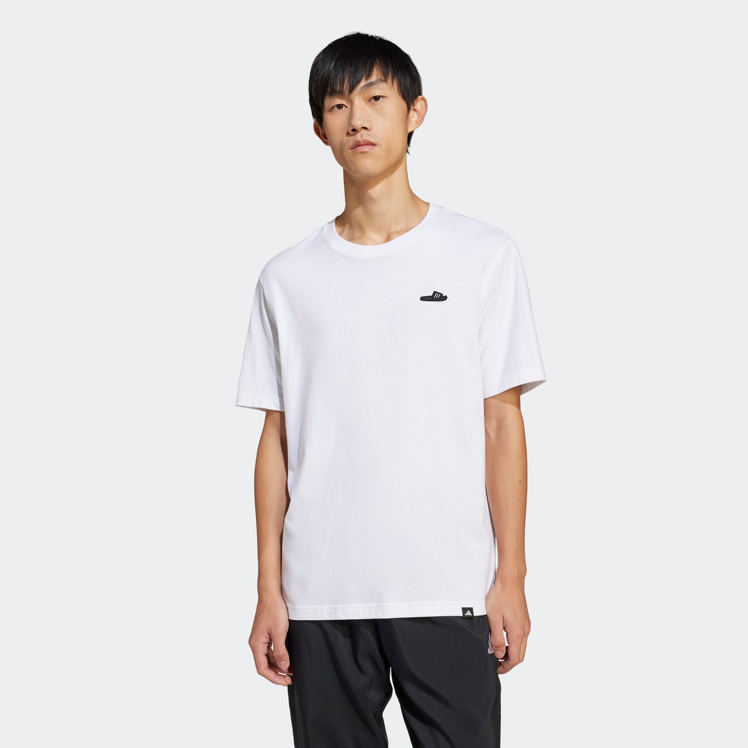 adidas Sportswear T-Shirt M L SLIDE TEE mit adidas Badeschlappen-Grafik, we günstig online kaufen