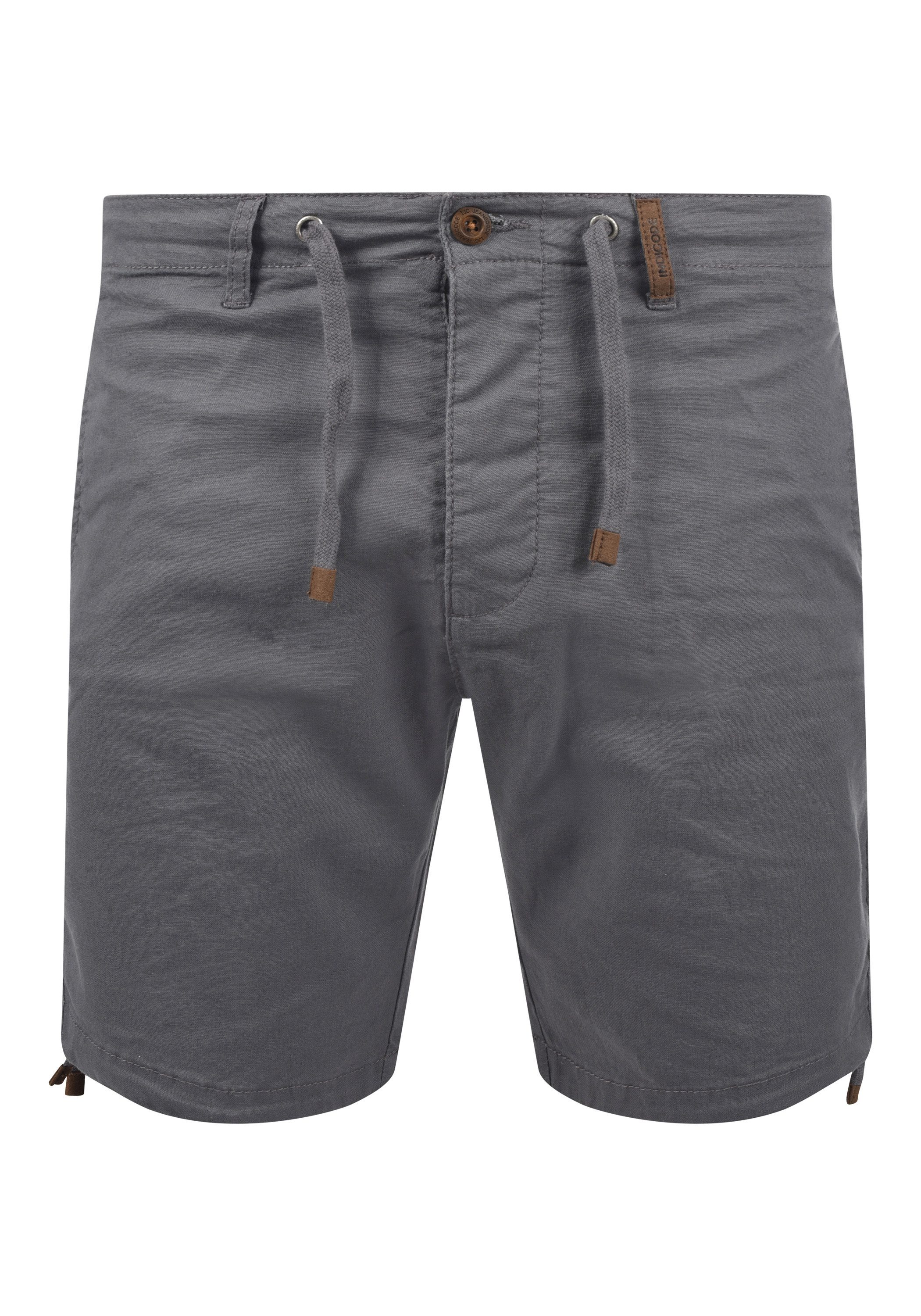 Indicode Leinenhose IDMoses Kurze Hose aus Leinenqualität