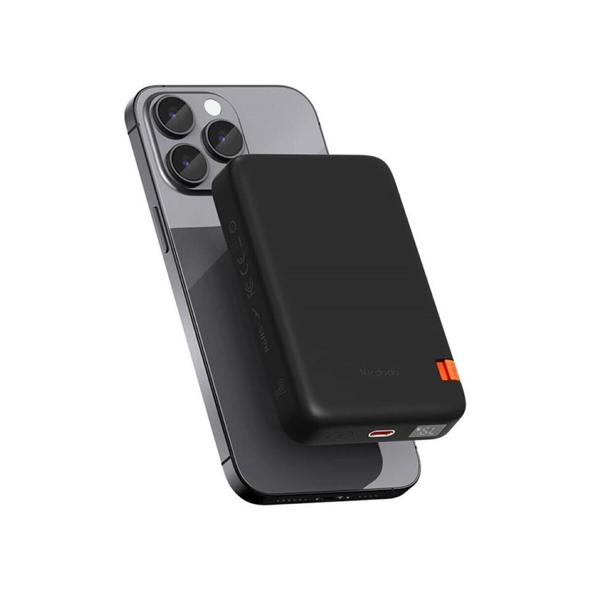 mcdodo Magnetische Powerbank mit Ständer 10000mAh, 20W (schwarz) Powerbank 10000 mAh