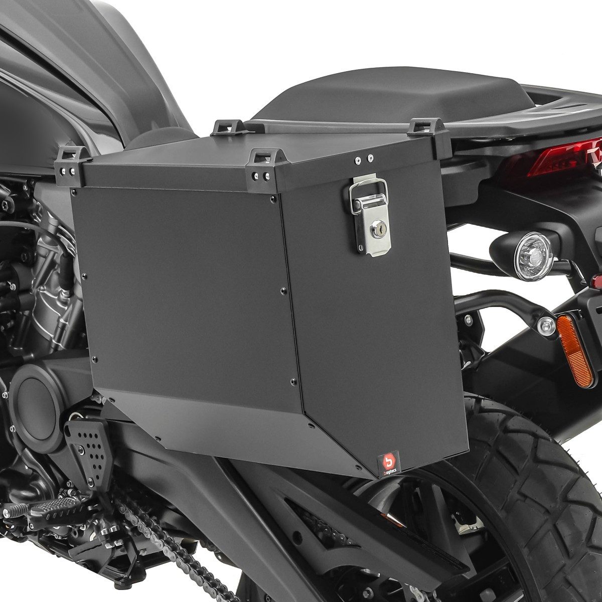 Bagtecs Kofferset Set Alukoffer + Kofferträger passend für Honda Transalp XL 750 23-26 A