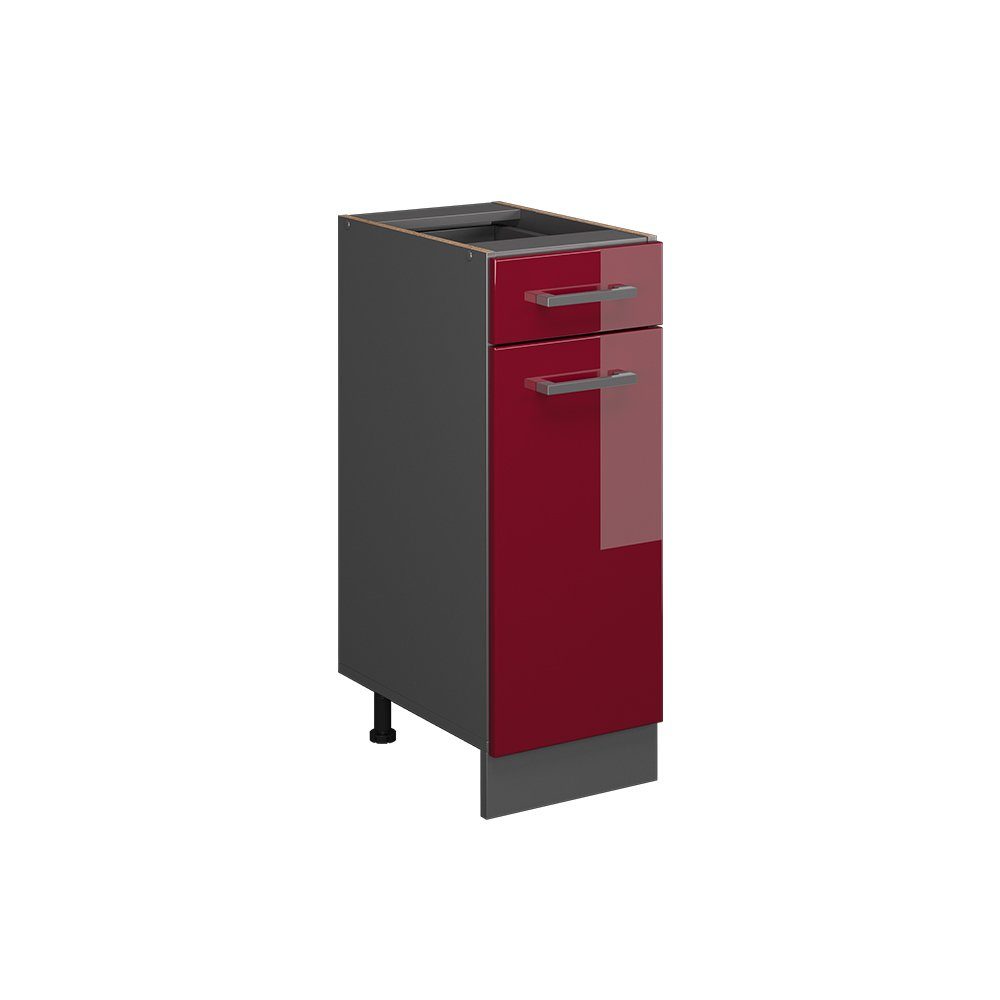 Vicco Unterschrank R-Line, Bordeaux Hochglanz/Anthrazit, 30 günstig online kaufen