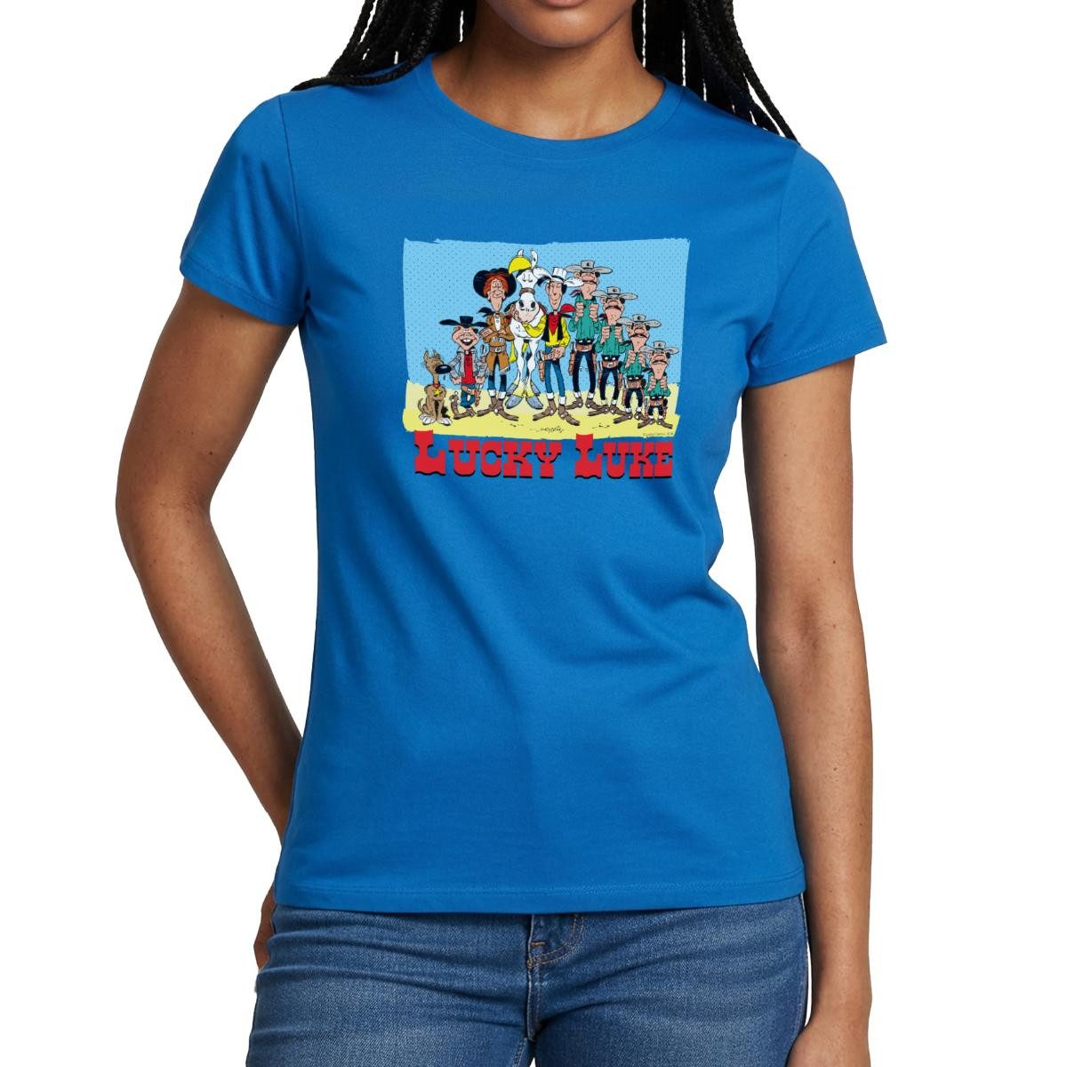 T-Shirt Lucky Luke Charaktere Frauen T-Shirt