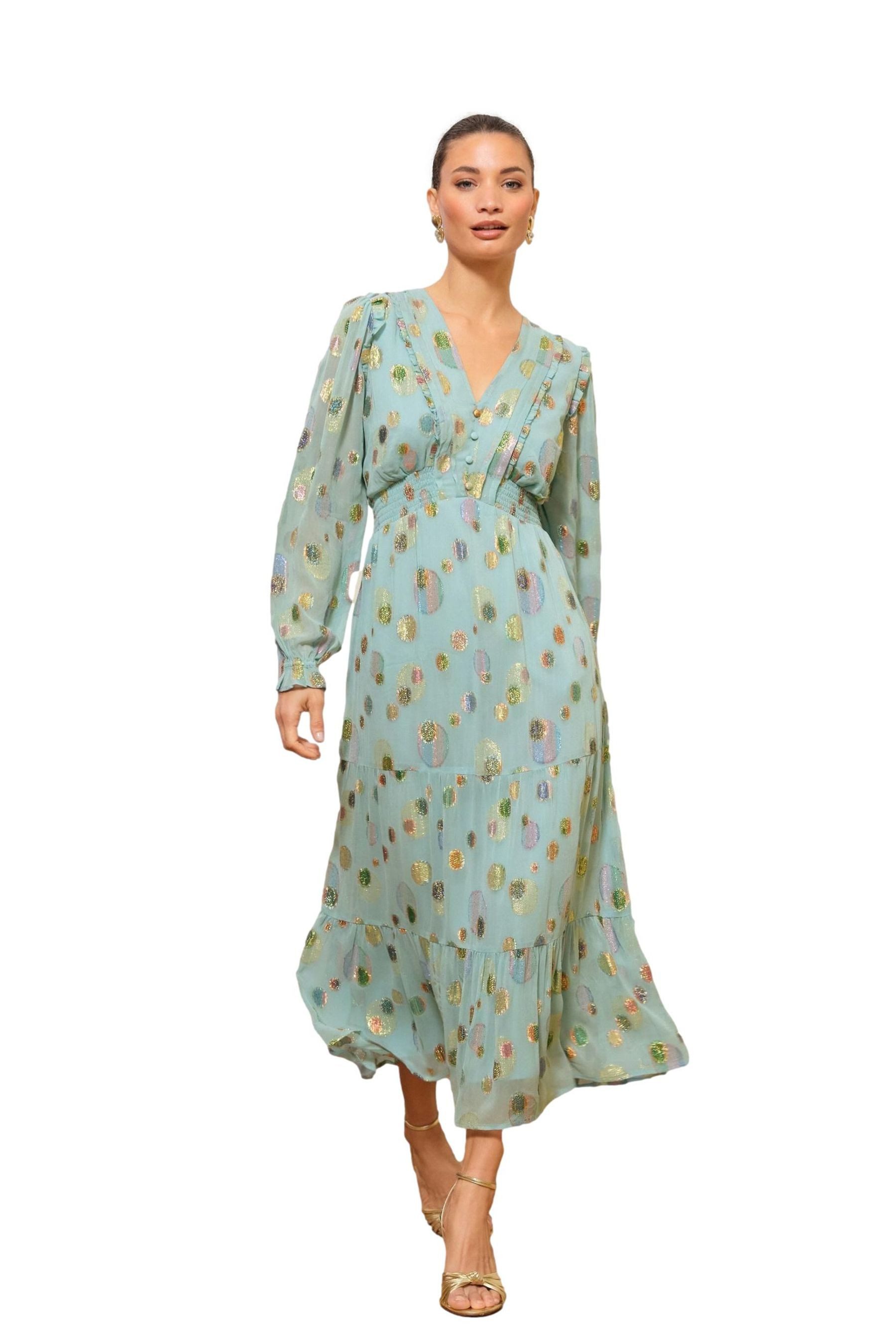 Love & Roses Midikleid Love & Roses Metallic-Midikleid, Regular (1-tlg) günstig online kaufen