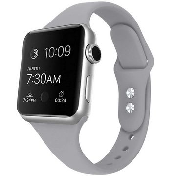 FIDDY Smartwatch-Armband Geeignet für Apple Watch 42/44/45/49 mm Silikonarmband, Ersatz-Silikonarmband für die Apple Watch 9/8/7/6/SE-Serie