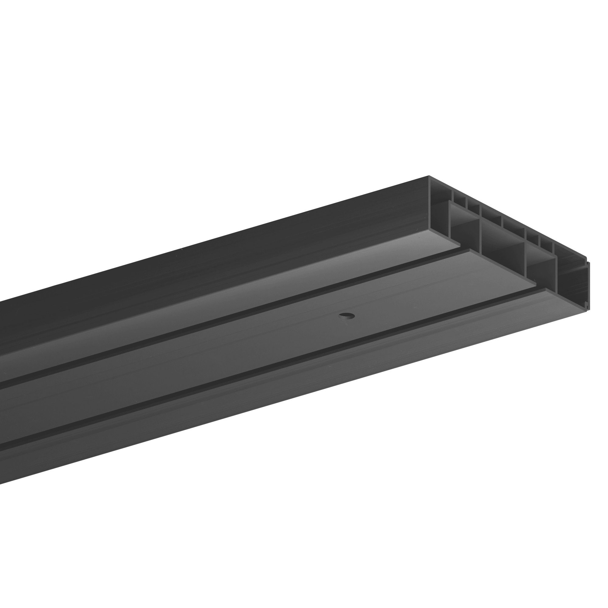 Bestlivings Gardinenschiene Innenlauf, 2-läufig, Bohren, verschraubt, Kunststoff, robust, langlebig, modular erweiterbar, ruhiger Innenlauf, Made in EU