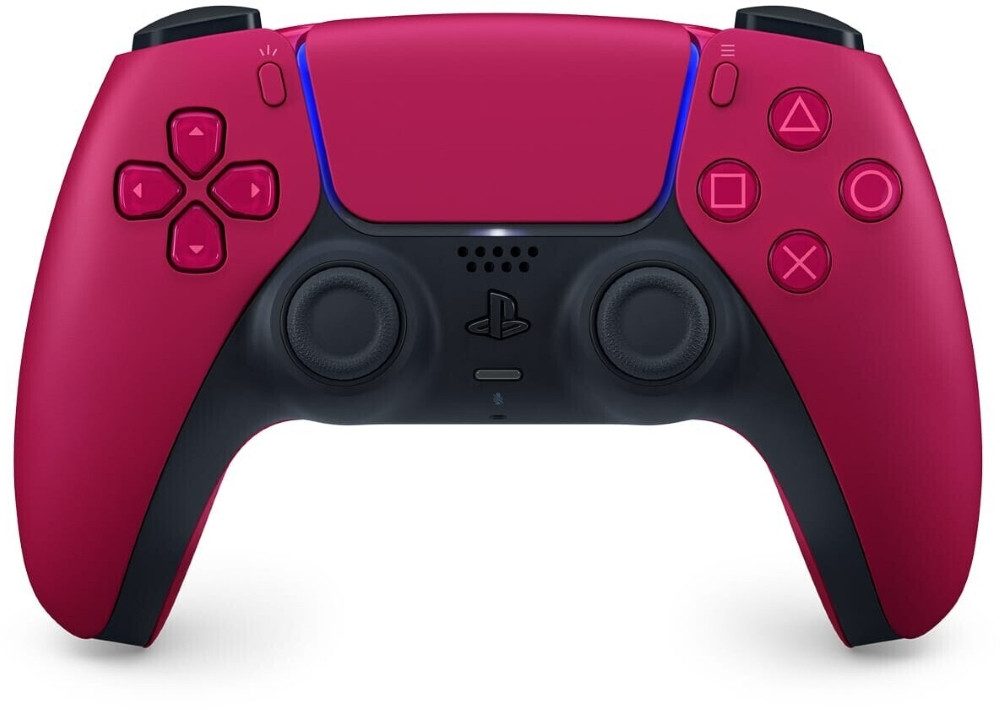 Playstation PS5 DualSense Wireless Controller Cosmic Red + SA DualSense Wireless-Controller (inkl. 2x Stickabdeckung/Schutz (Farbe zufällig)